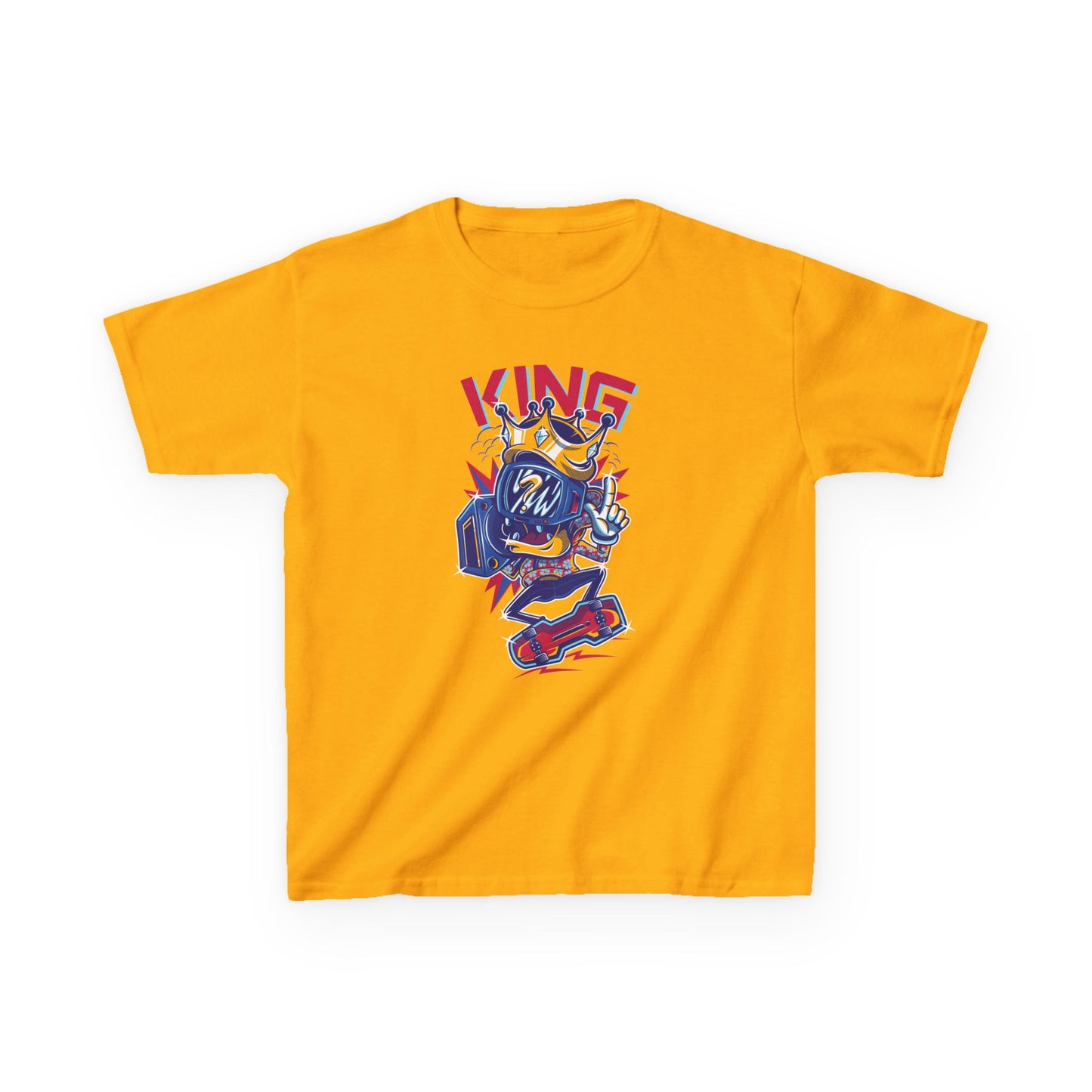 King Kids Tee Fun Graphic Tee for Young Rulers
