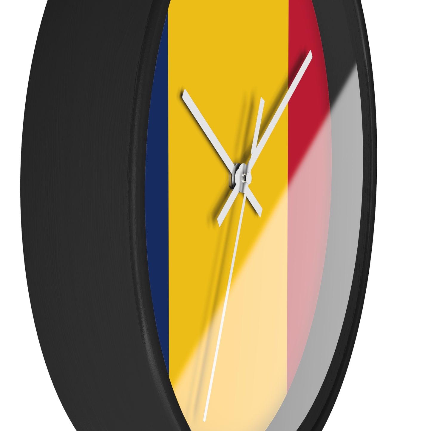 Romanians' Pride Wall Clock - Bold Yellow, Blue, Red Design