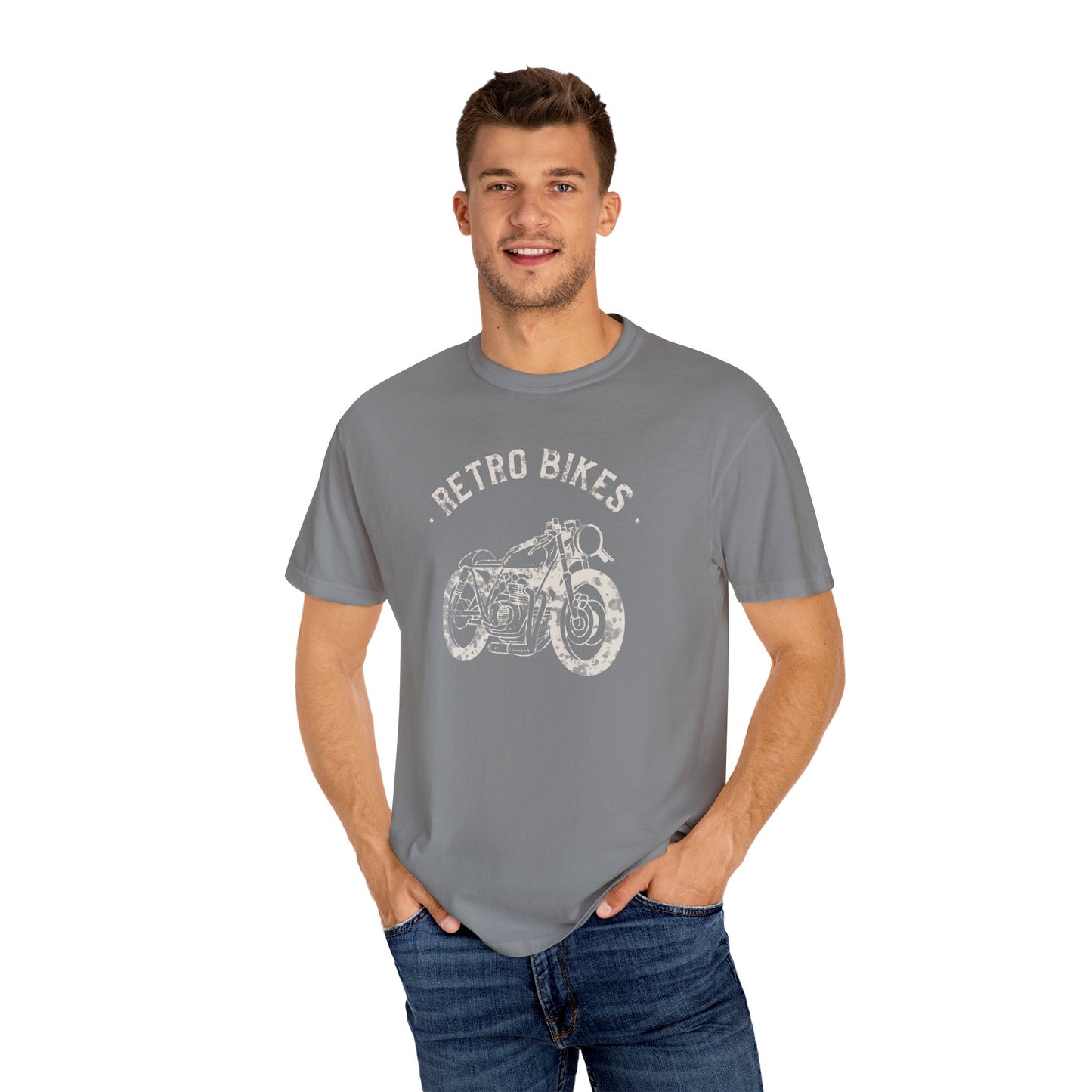 Men Retro Bikes T-Shirt Vintage Motorcycle Graphic Tee