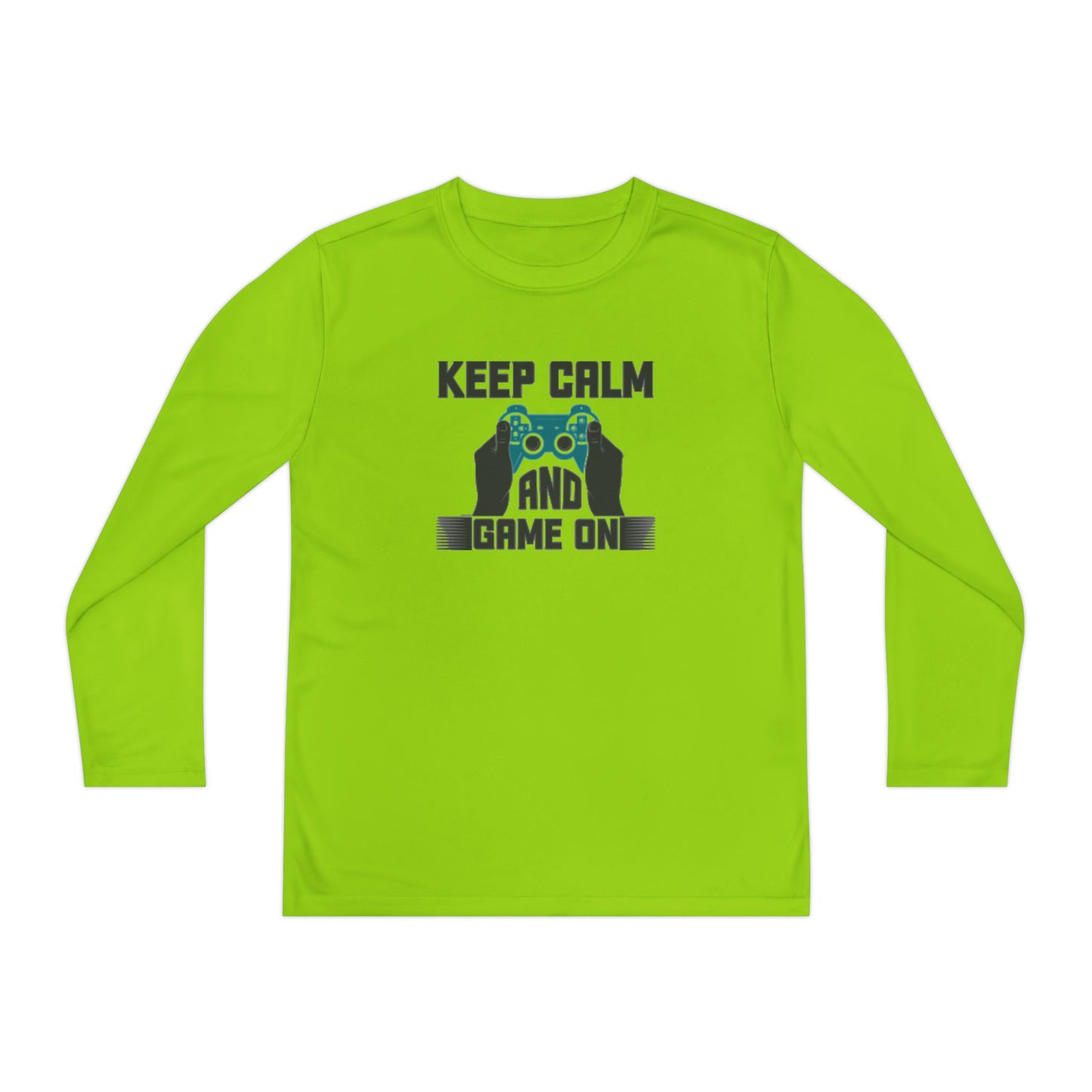 Kids Fun Gaming Long Sleeve Keep Calm and Game On