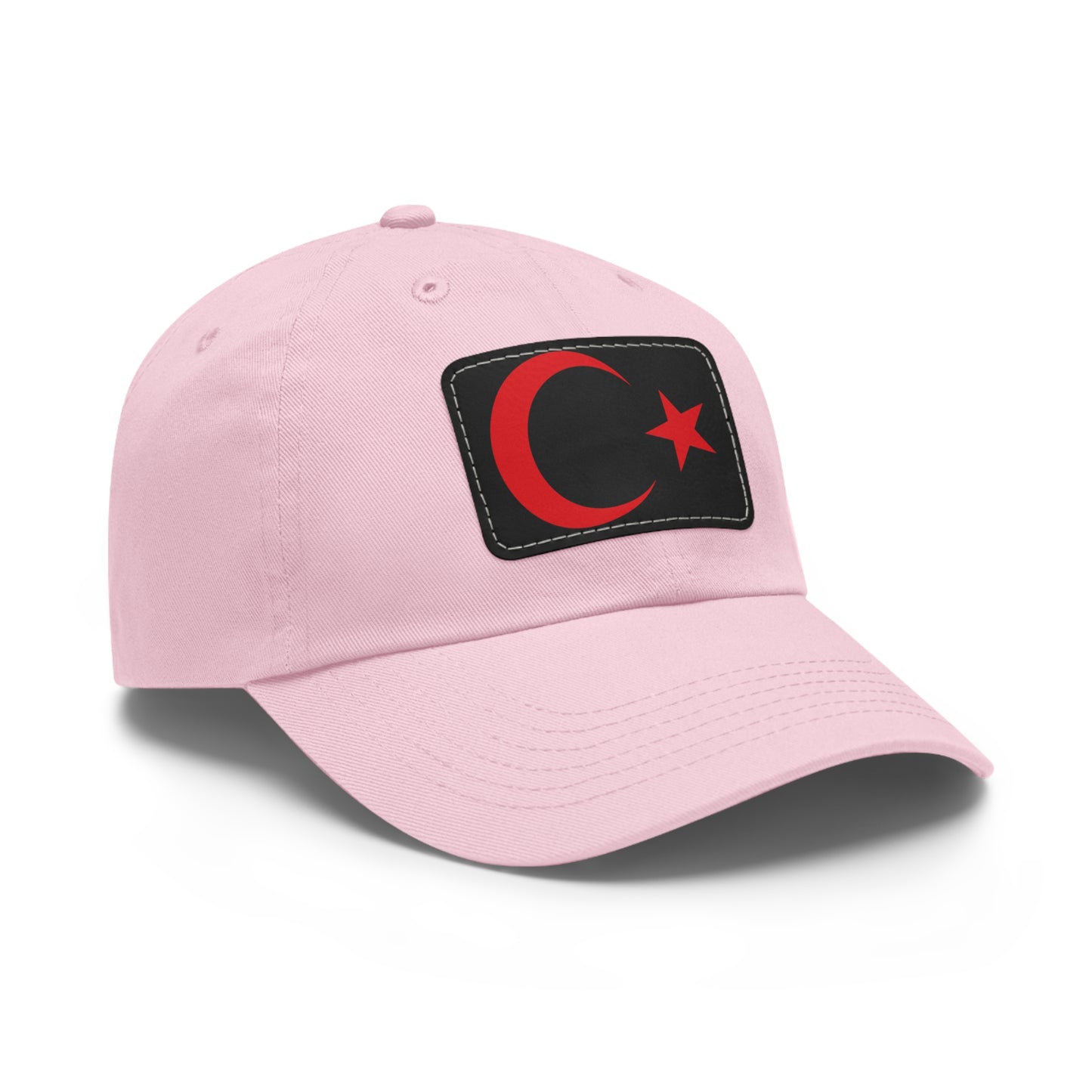 Stylish Dad Hat with Turkish Flag Leather Patch