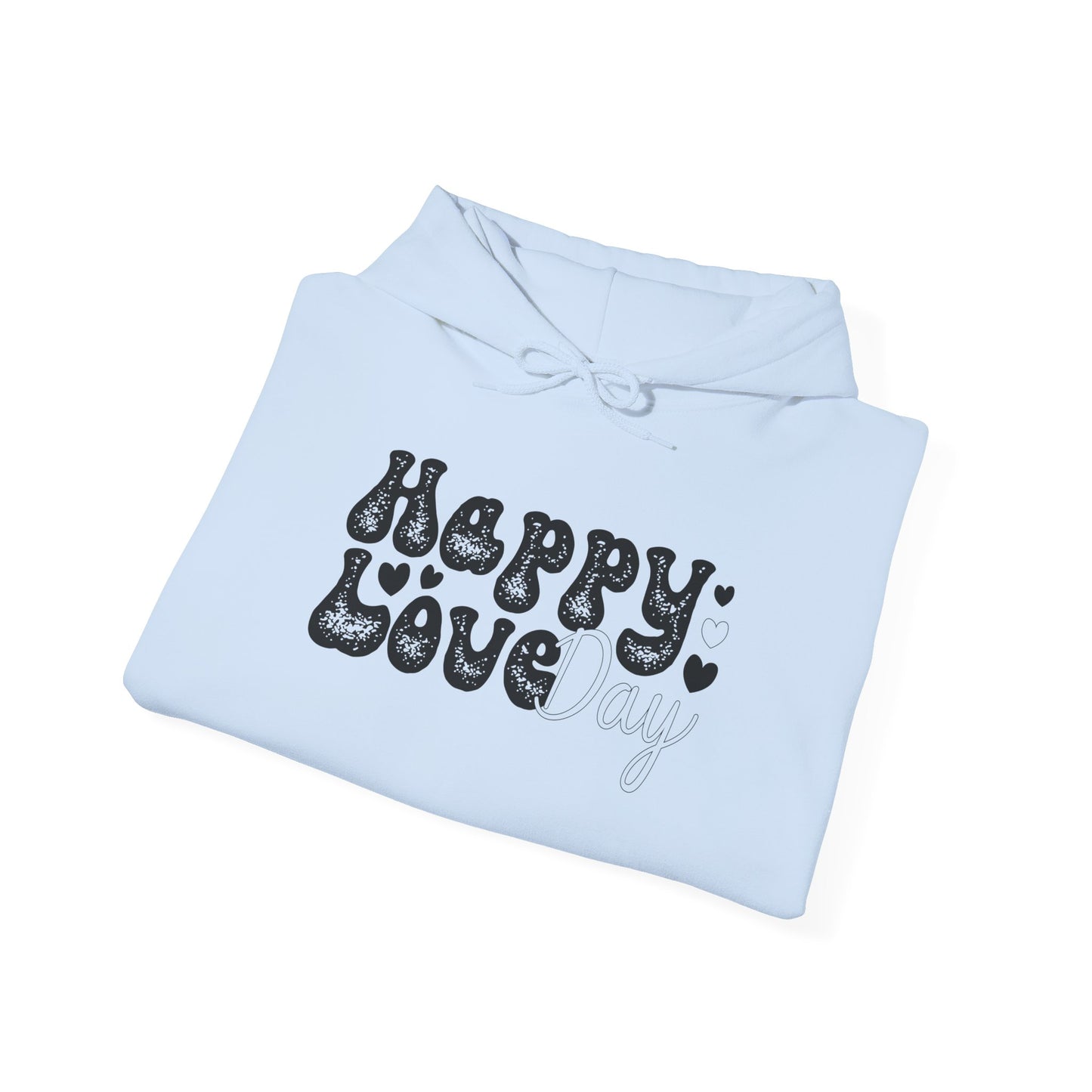 Unisex Happy Love Day Hoodie - Cozy Moments, Valentine's Day, Gift for Loves