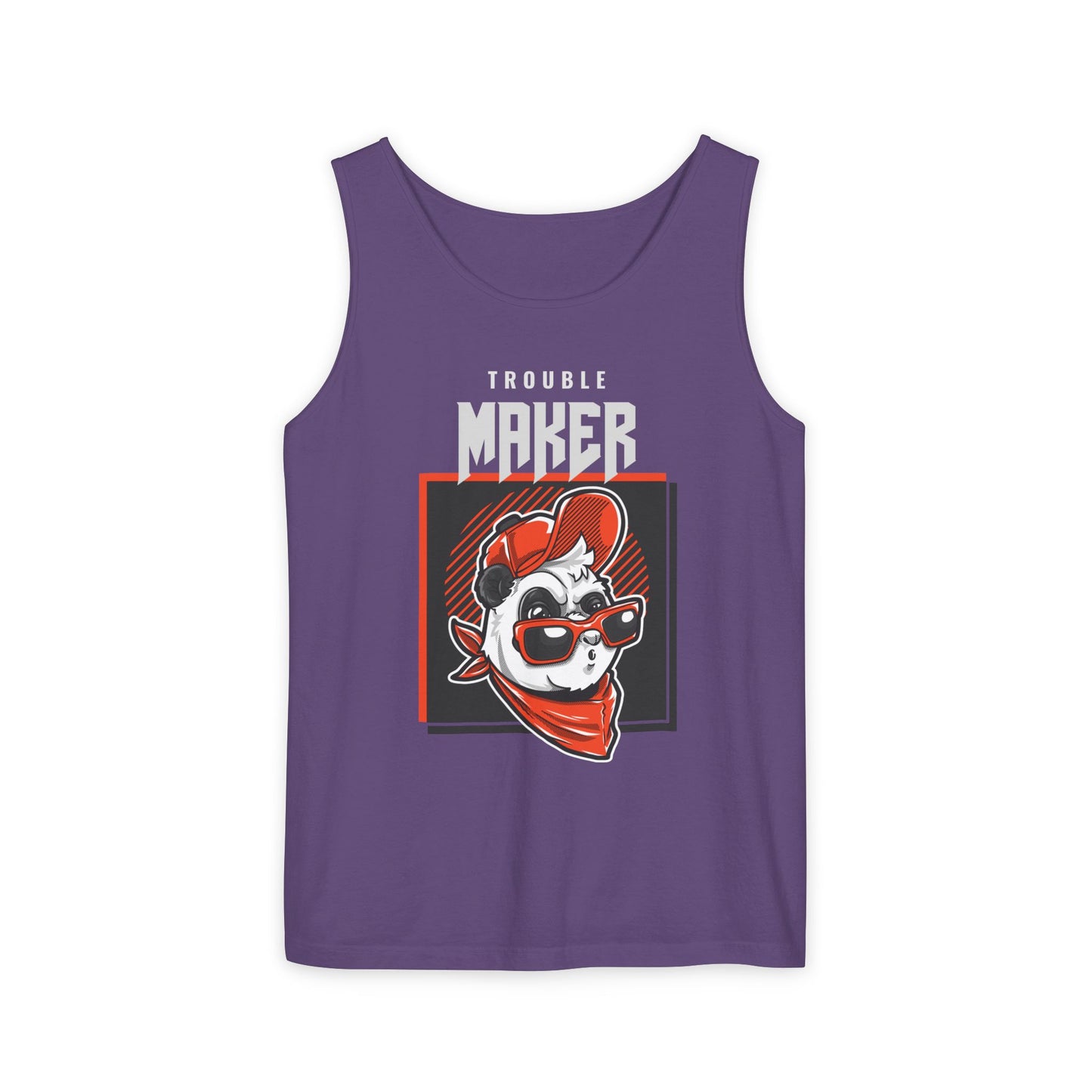 Men's Tank Top Cool Panda Trouble Maker Playful & Casual Summer Wear