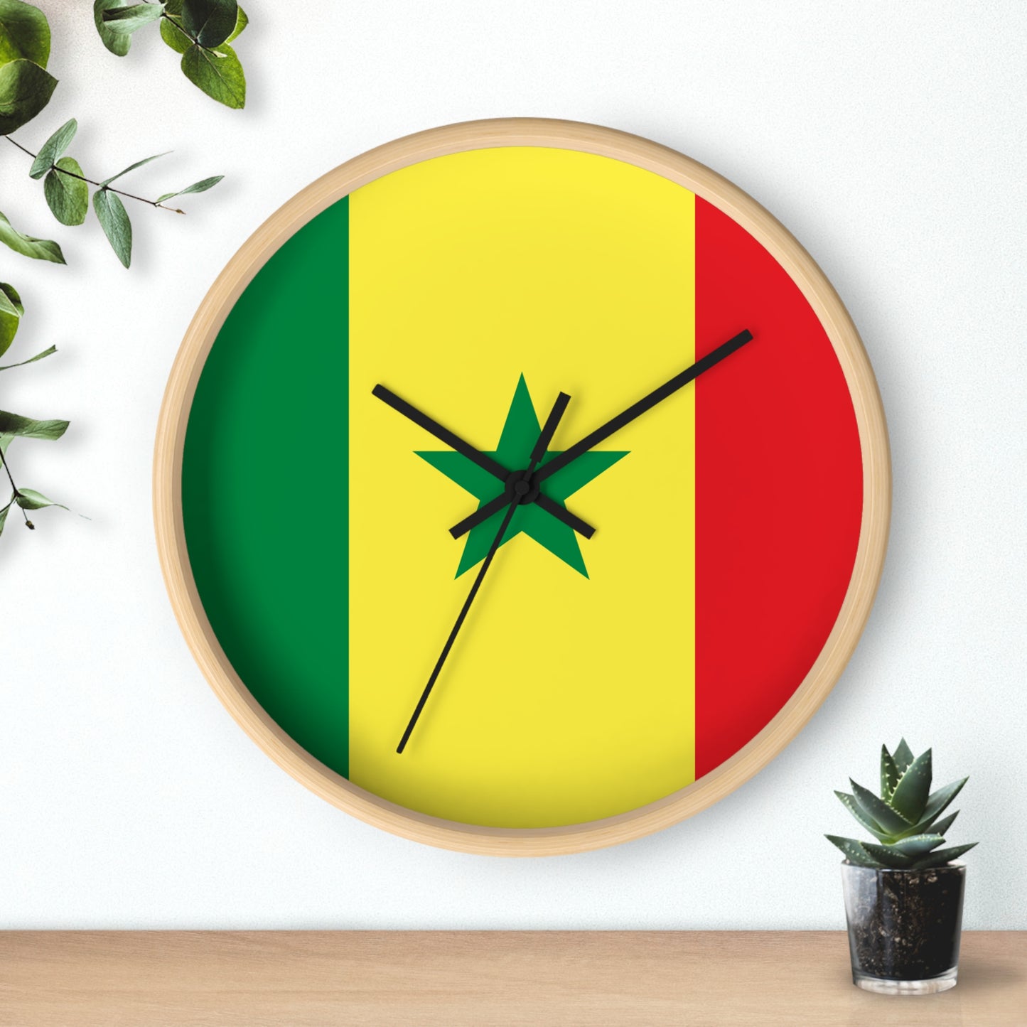 Senegal Flag Wall Clock - Vibrant Home Decor for National Pride