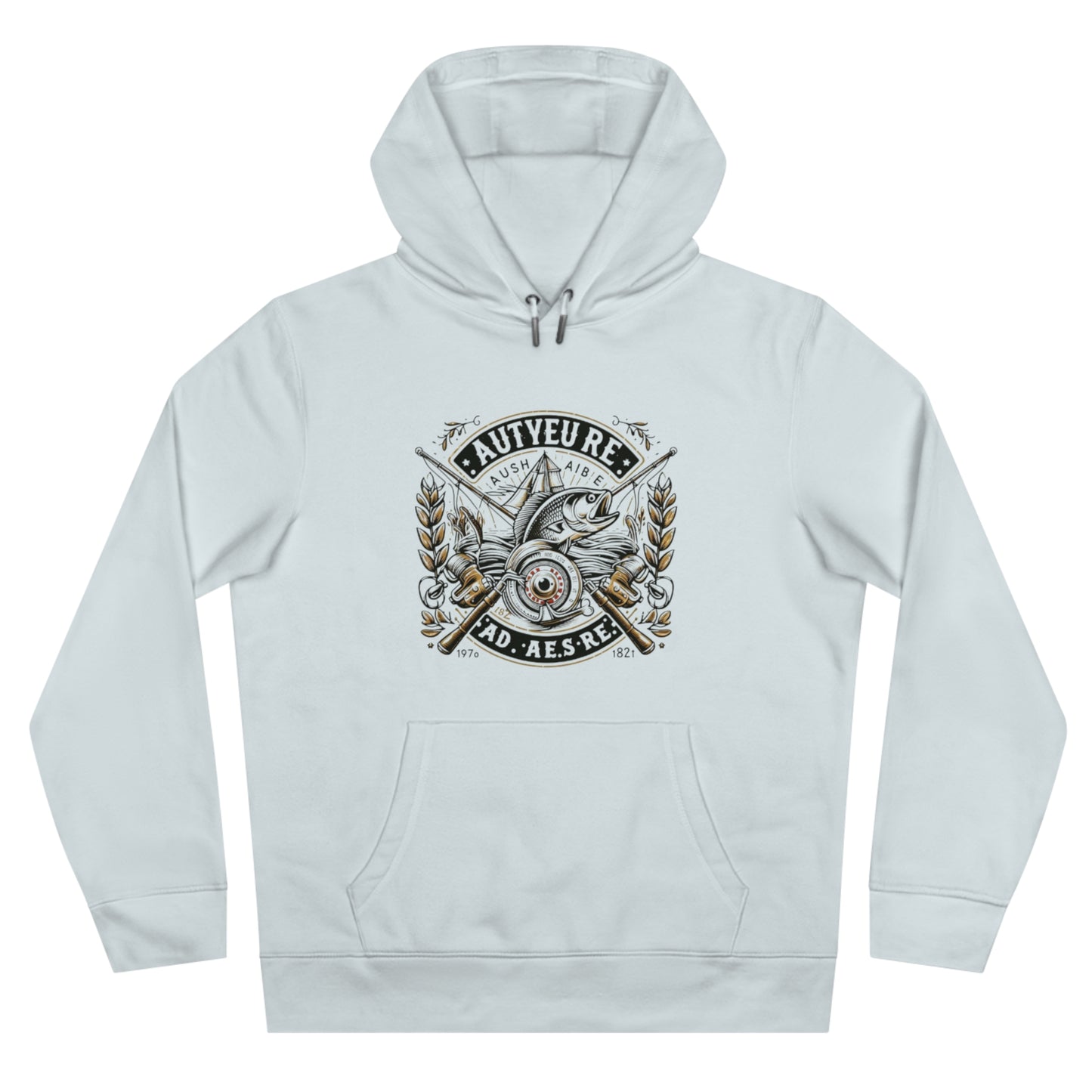 Vintage Fishing Hoodie - Autore Insignia Design for Adventurous Spirits