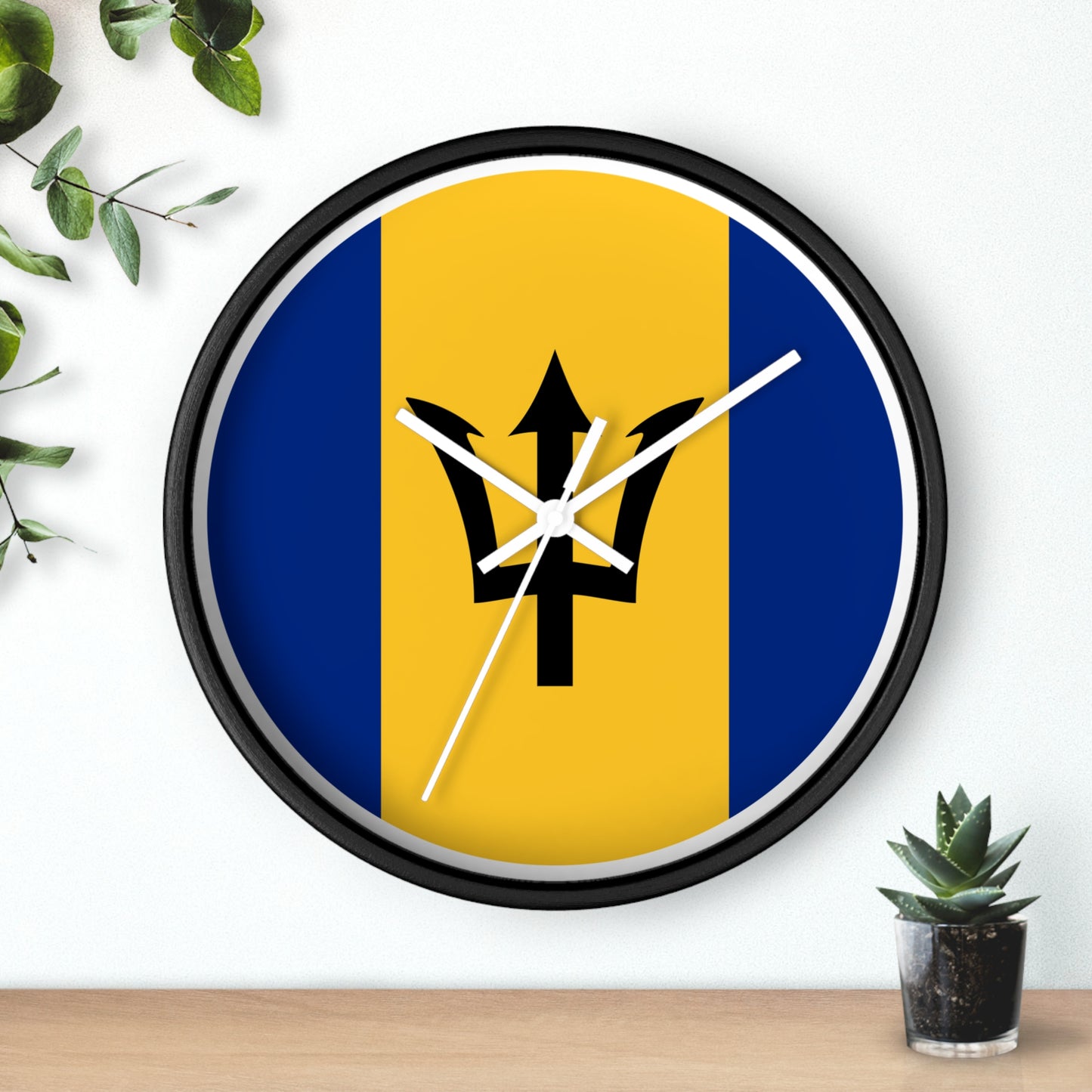 Barbados Flag Wall Clock - Perfect for Island Lovers and Home Decor