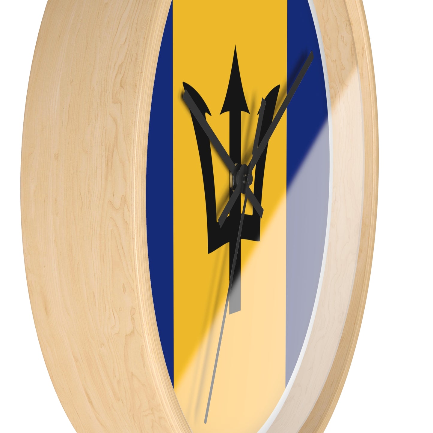 Barbados Flag Wall Clock - Perfect for Island Lovers and Home Decor
