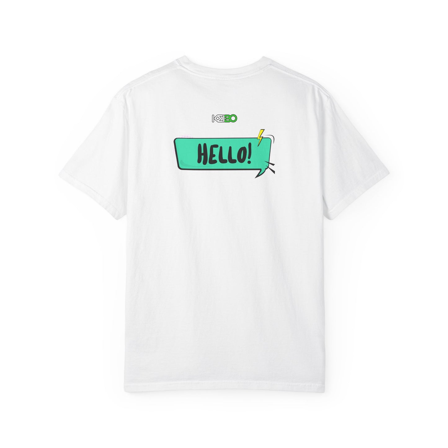 Hello! Retro Vibe Unisex Garment-Dyed T-Shirt