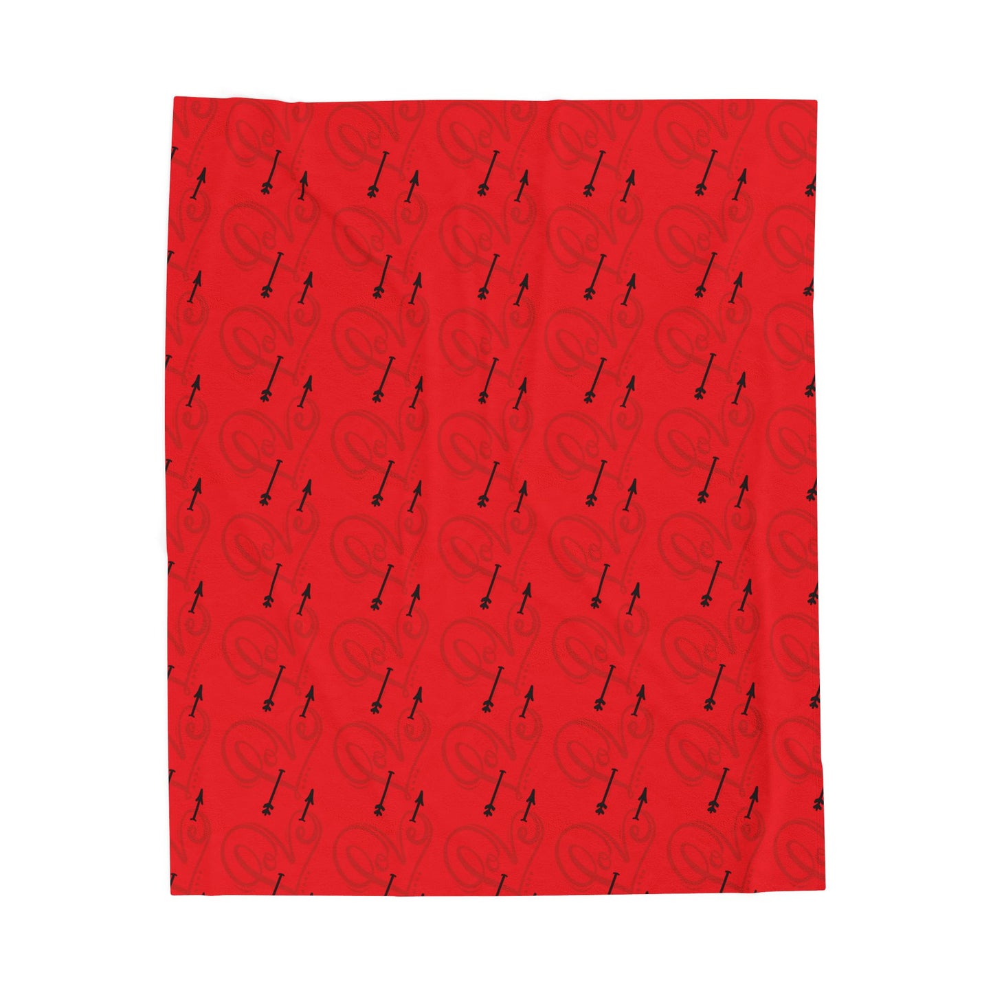 Valentine Love Plush Blanket - Bold Red & Elegant Valentine Gift