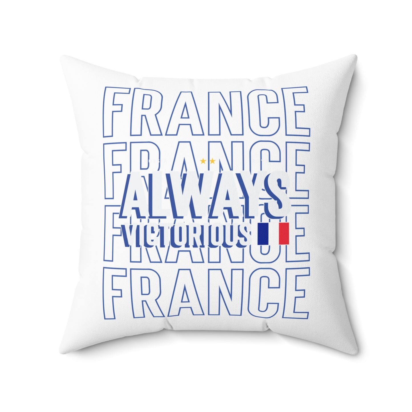 Fan Pillow France Soccer Always Victorious Design