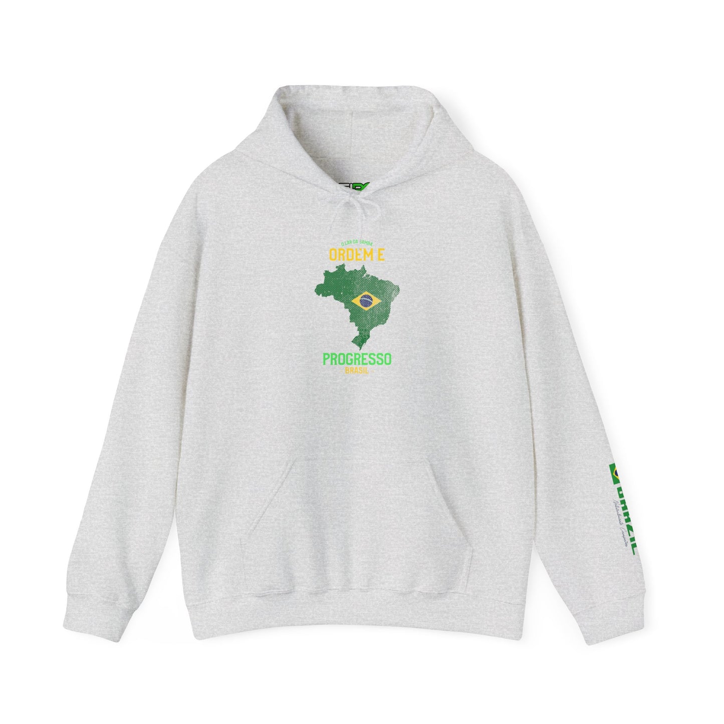 Unisex Hooded Sweatshirt Brazil Inspired 'Ordem e Progresso'