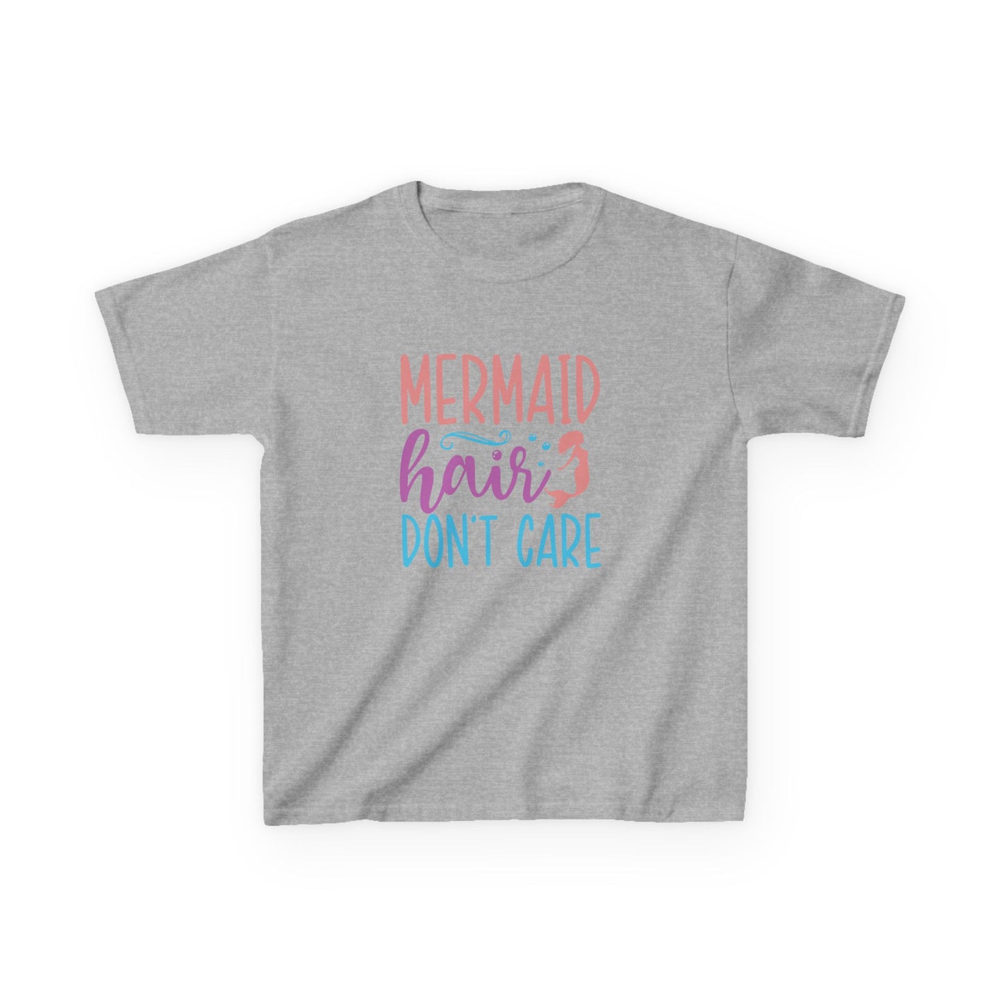 Girl T-shirt "Mermaid Hair Don't Care" – Perfect for Little Dreamers