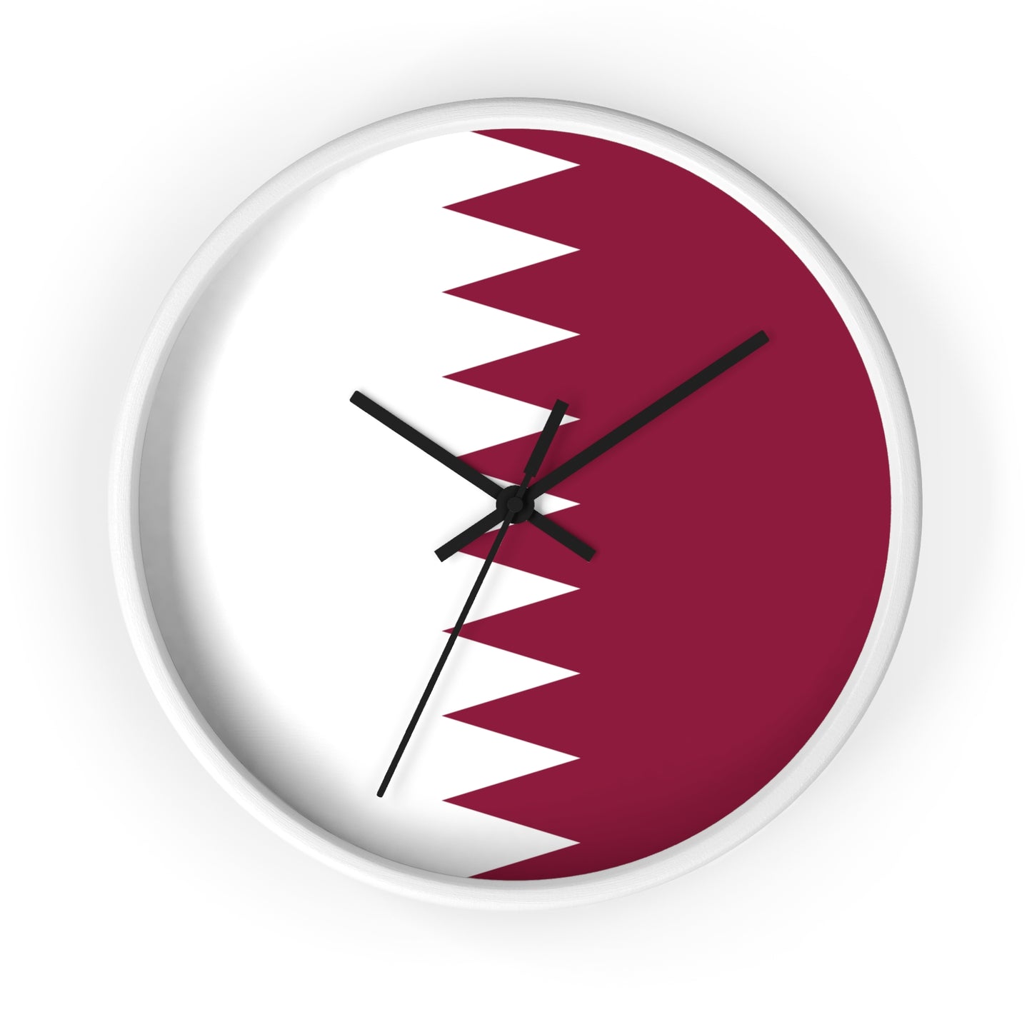 Qatar Flag Wall Clock - Stylish Home Decor for Every Occasion