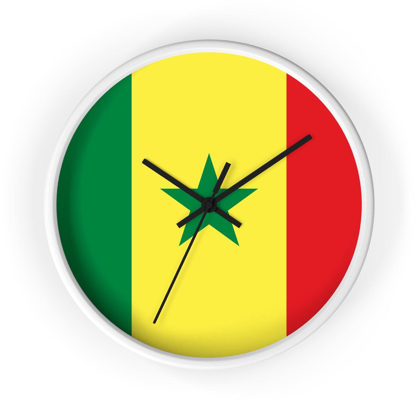 Senegal Flag Wall Clock - Vibrant Home Decor for National Pride