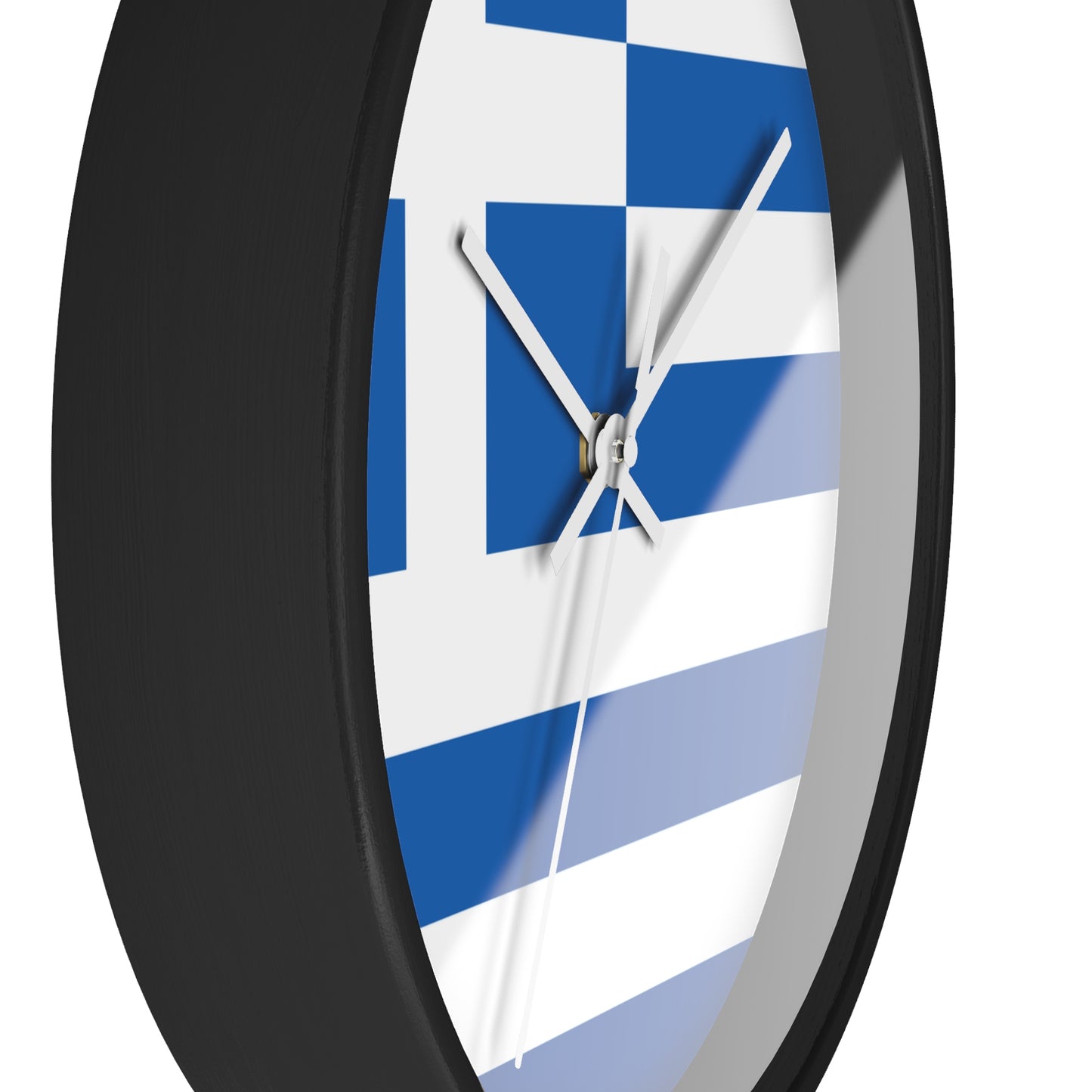 Greece Flag Wall Clock - Blue and White Home Decor