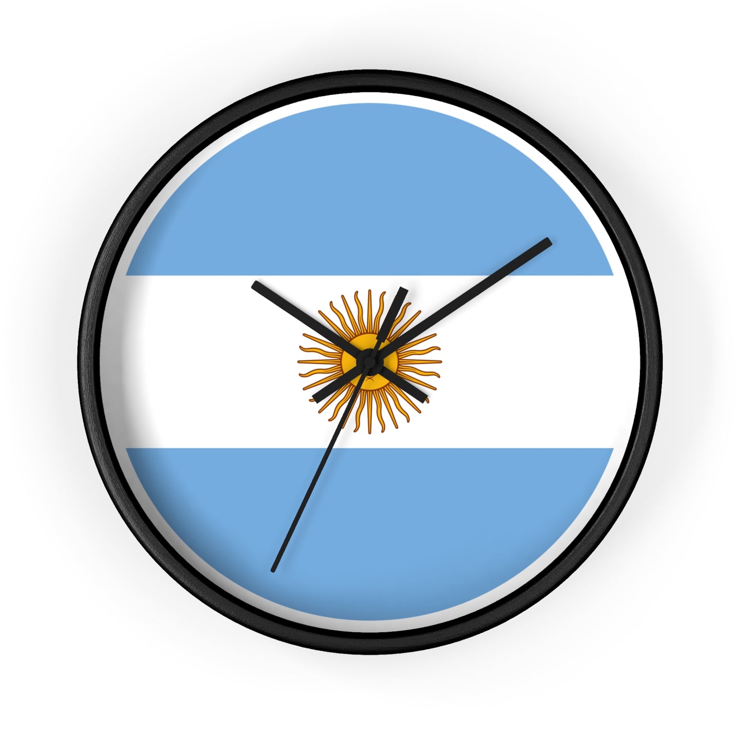 Argentina Flag Wall Clock - Stylish Timepiece for Home Décor