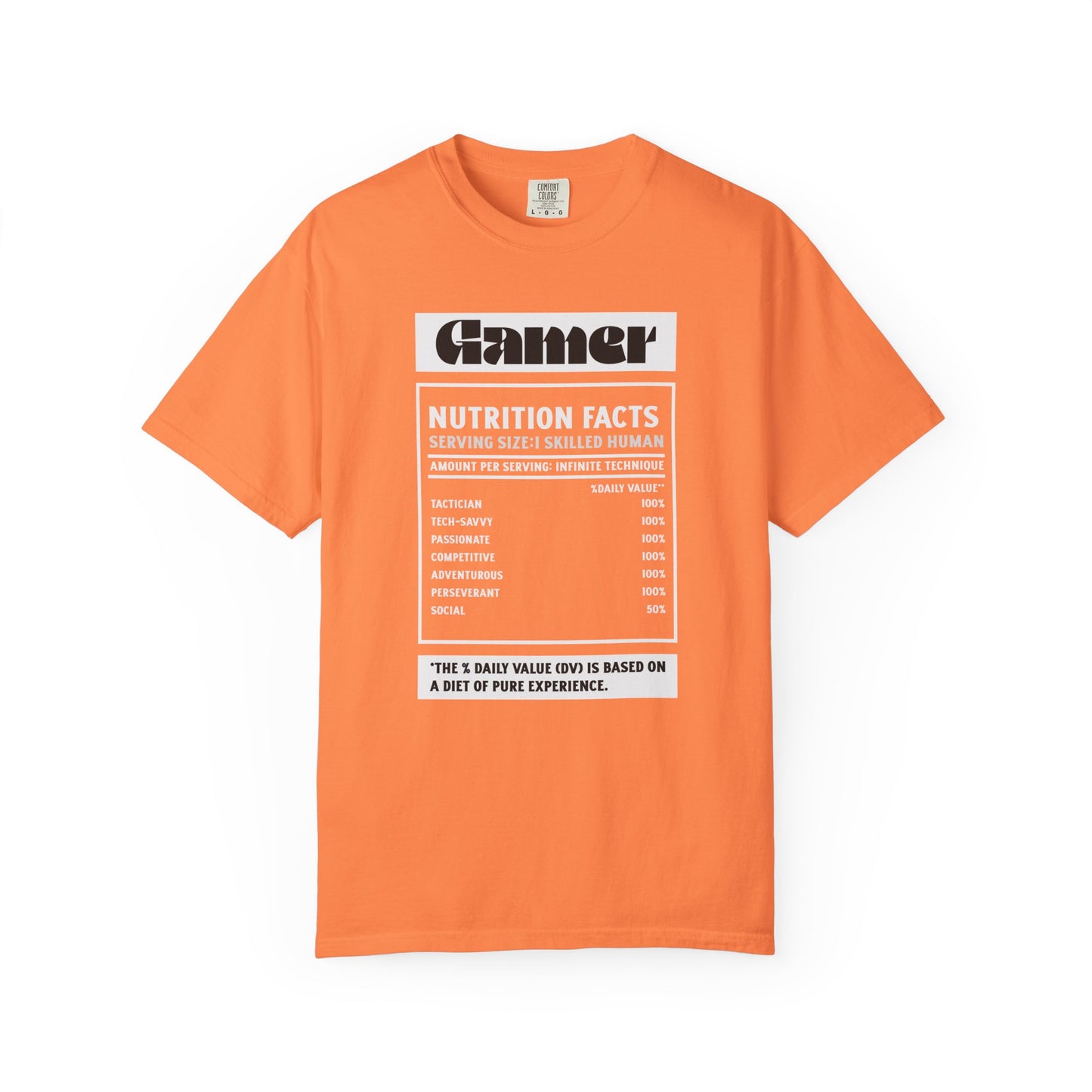 Gamer Nutrition Facts Unisex T-Shirt