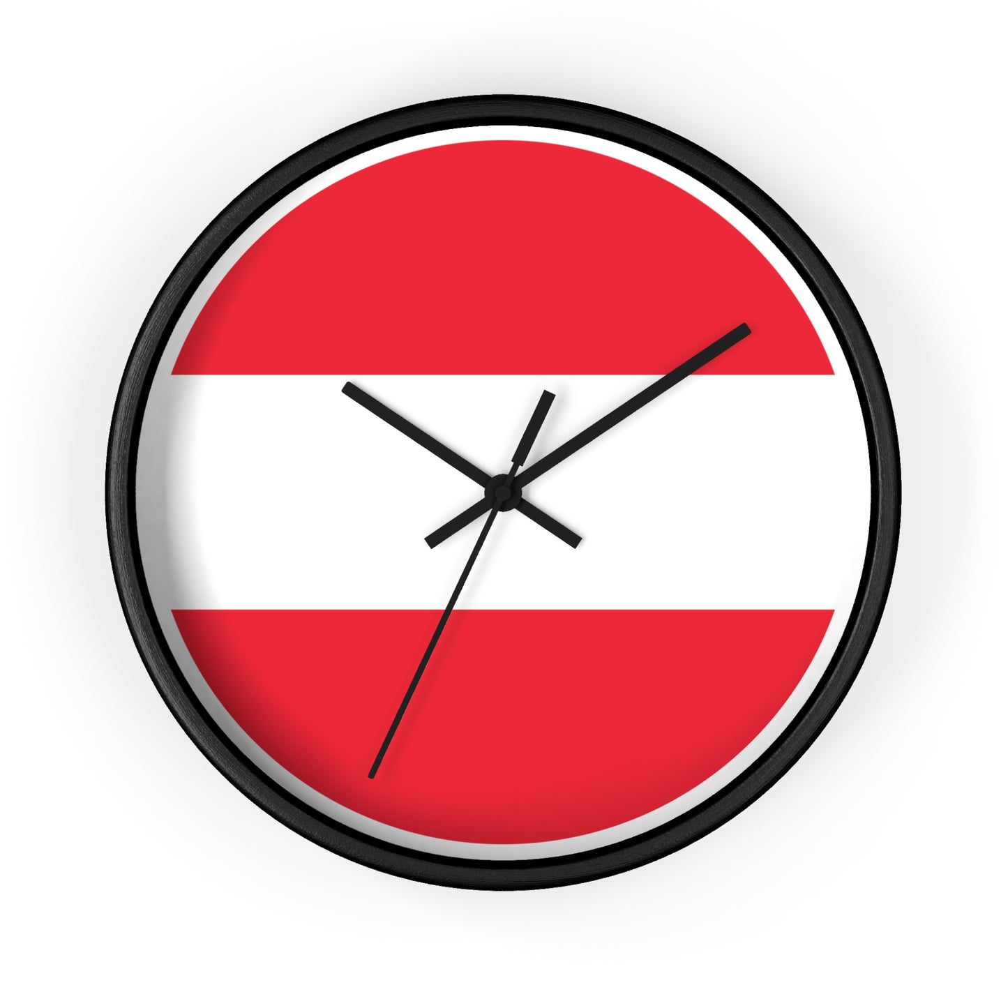 Austrian Flag Wall Clock - Unique Home Decor for Austria Lovers
