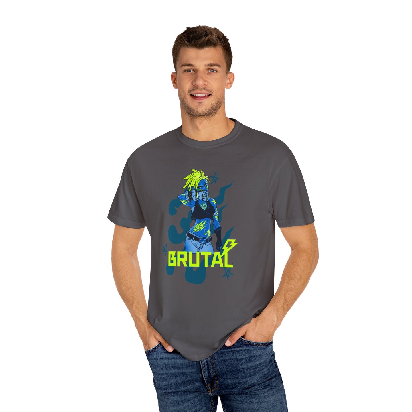 Brutal Graphic Unisex T-Shirt - Bold, Vibrant Design for Music Lovers & Gamers
