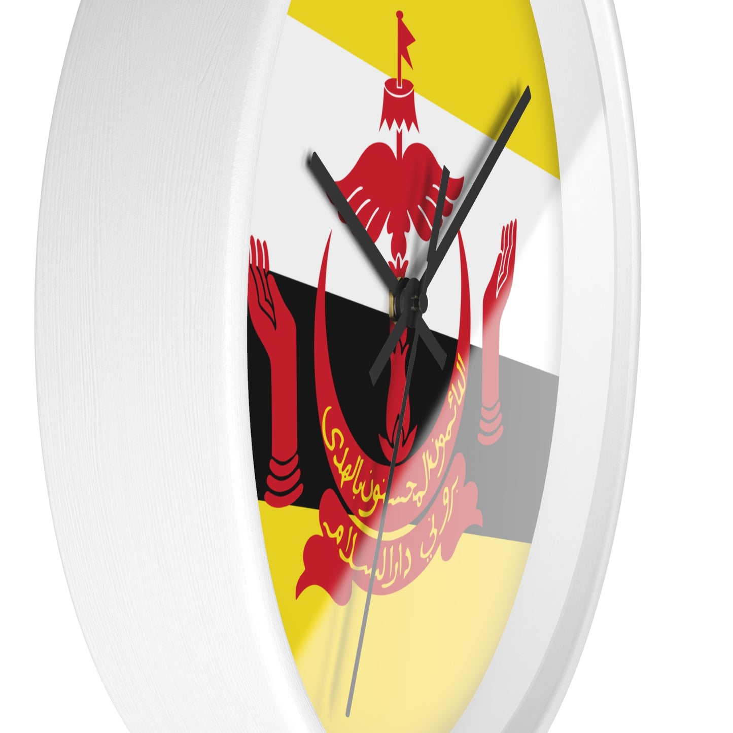 Brunei Flag Wall Clock - Unique Home Decor for Cultural Enthusiasts