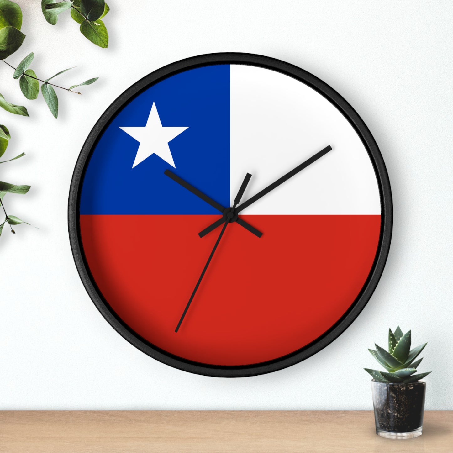 Chilean Flag Wall Clock - Stylish Timepiece for Home Decor - Perfect Gift