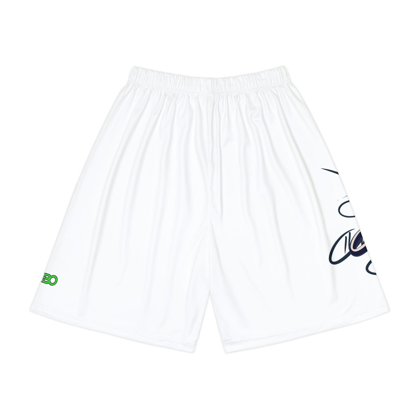 Men's Sports Shorts with Graffiti Design - Stylish Gym Wear