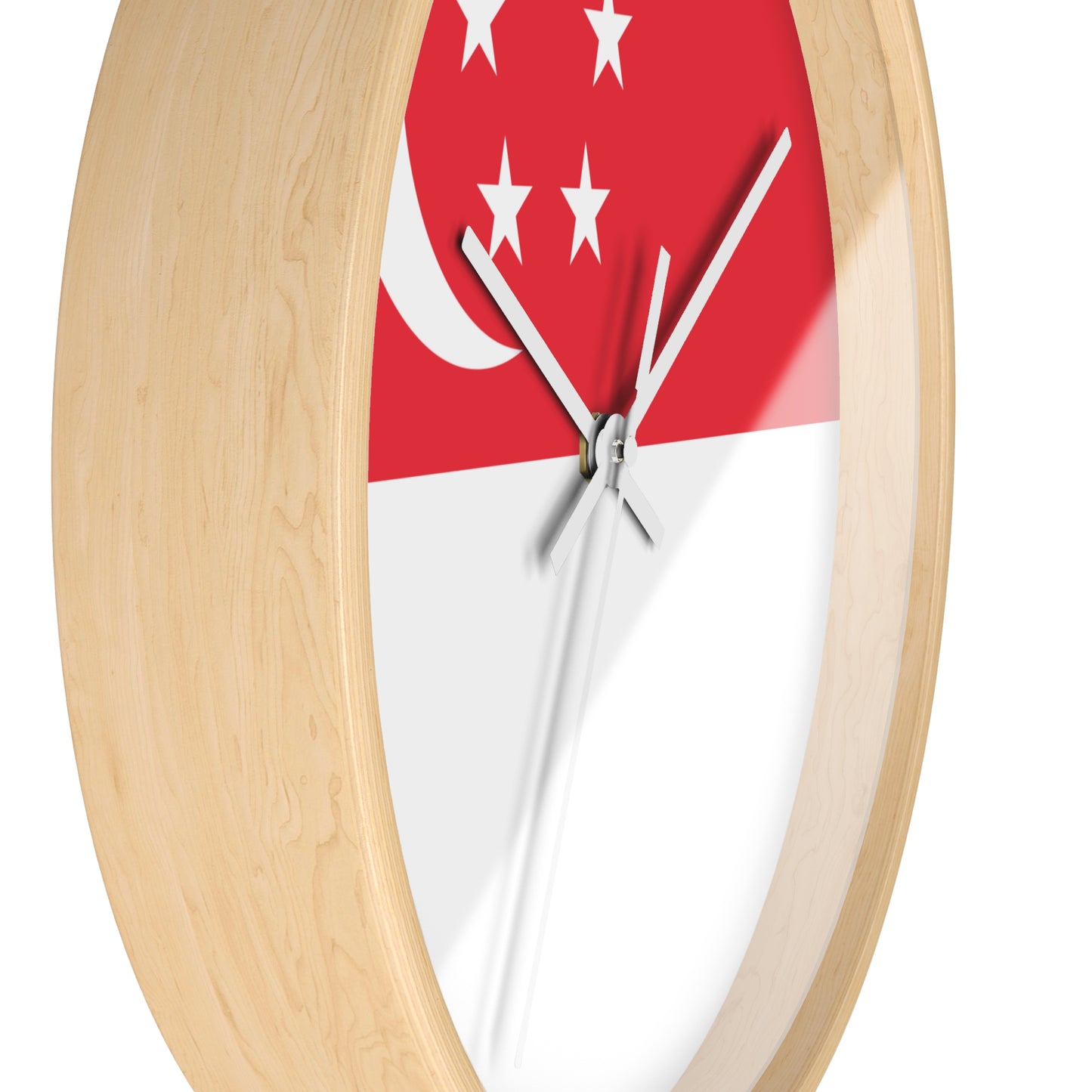 Singapore Flag Wall Clock - Perfect Home Decor for National Day Celebrations