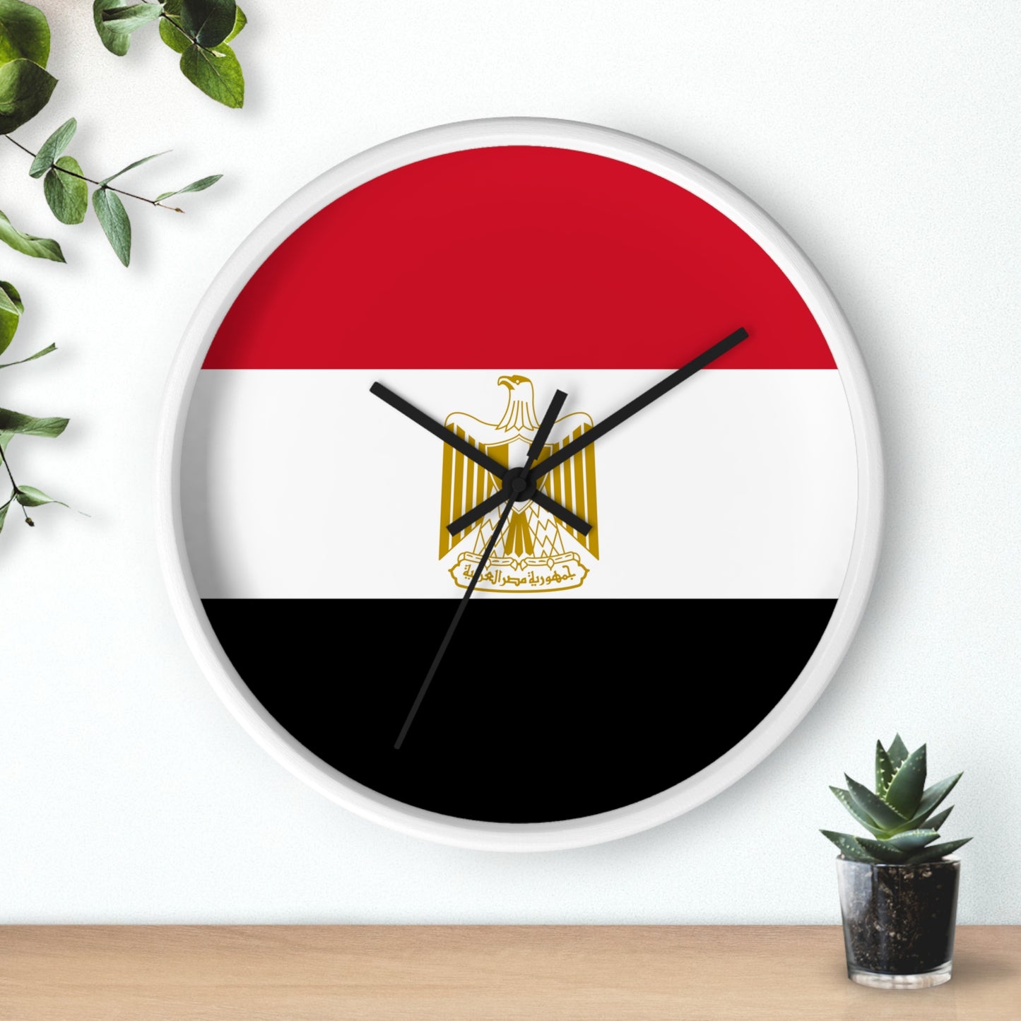 Egyptian Flag Wall Clock - Stylish Home Decor for National Holidays
