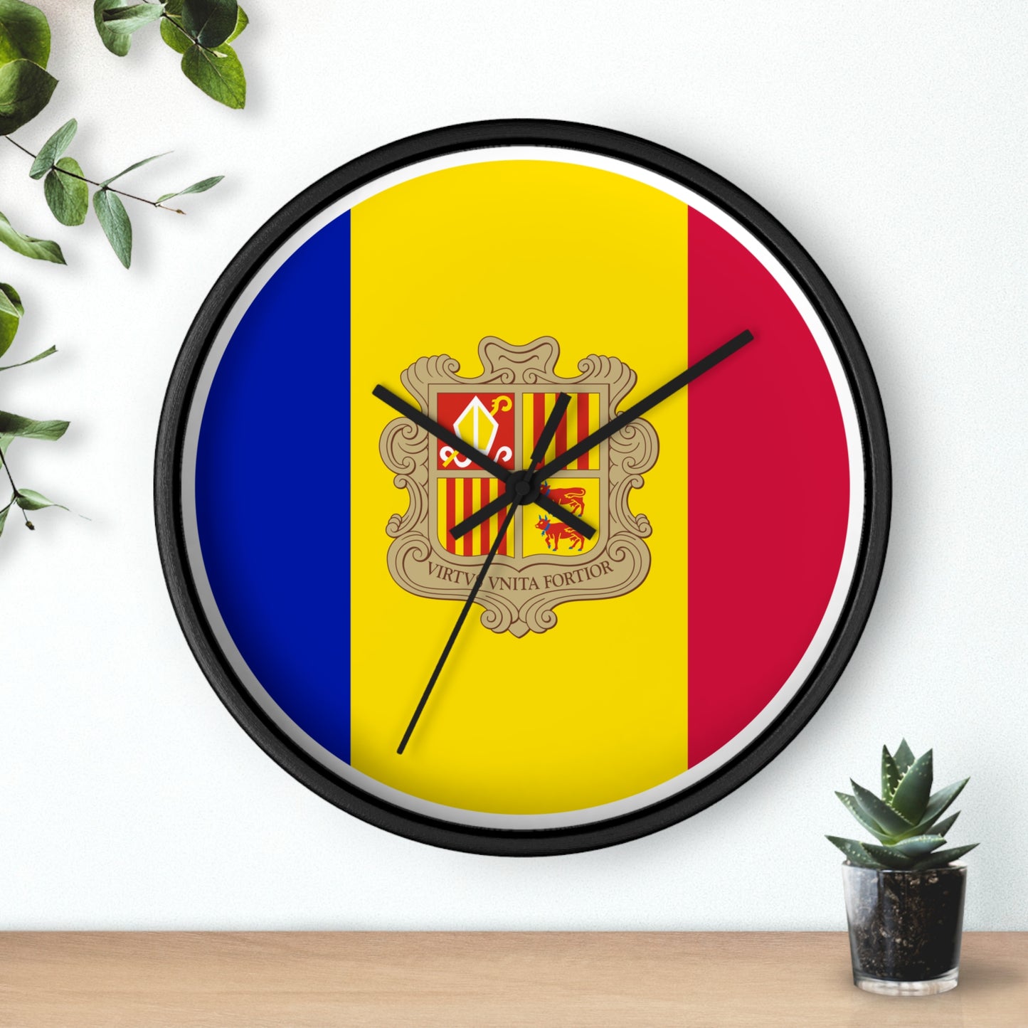 Andorra Flag Wall Clock - Vibrant Home Decor for National Pride & Celebrations