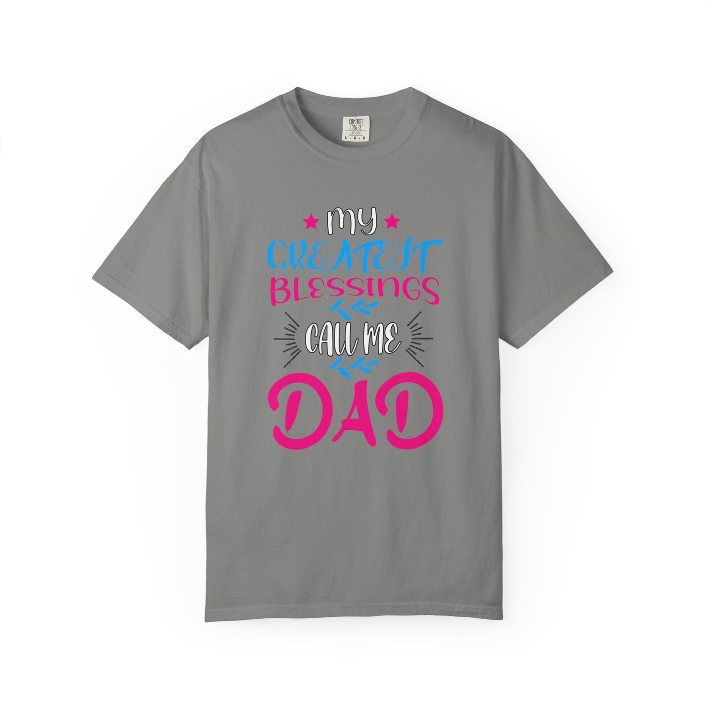 Men's Fatherhood Personalized Blessings T-Shirt