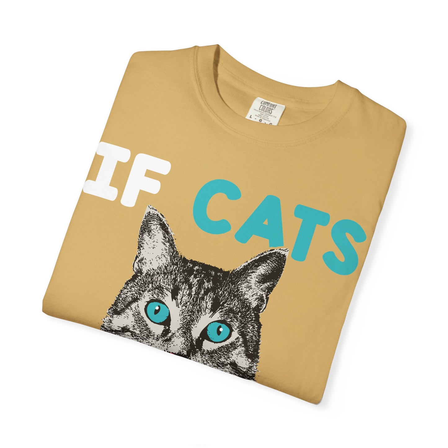 Women T-Shirt Funny Cat 'If Cats Could Talk They Wouldn't'