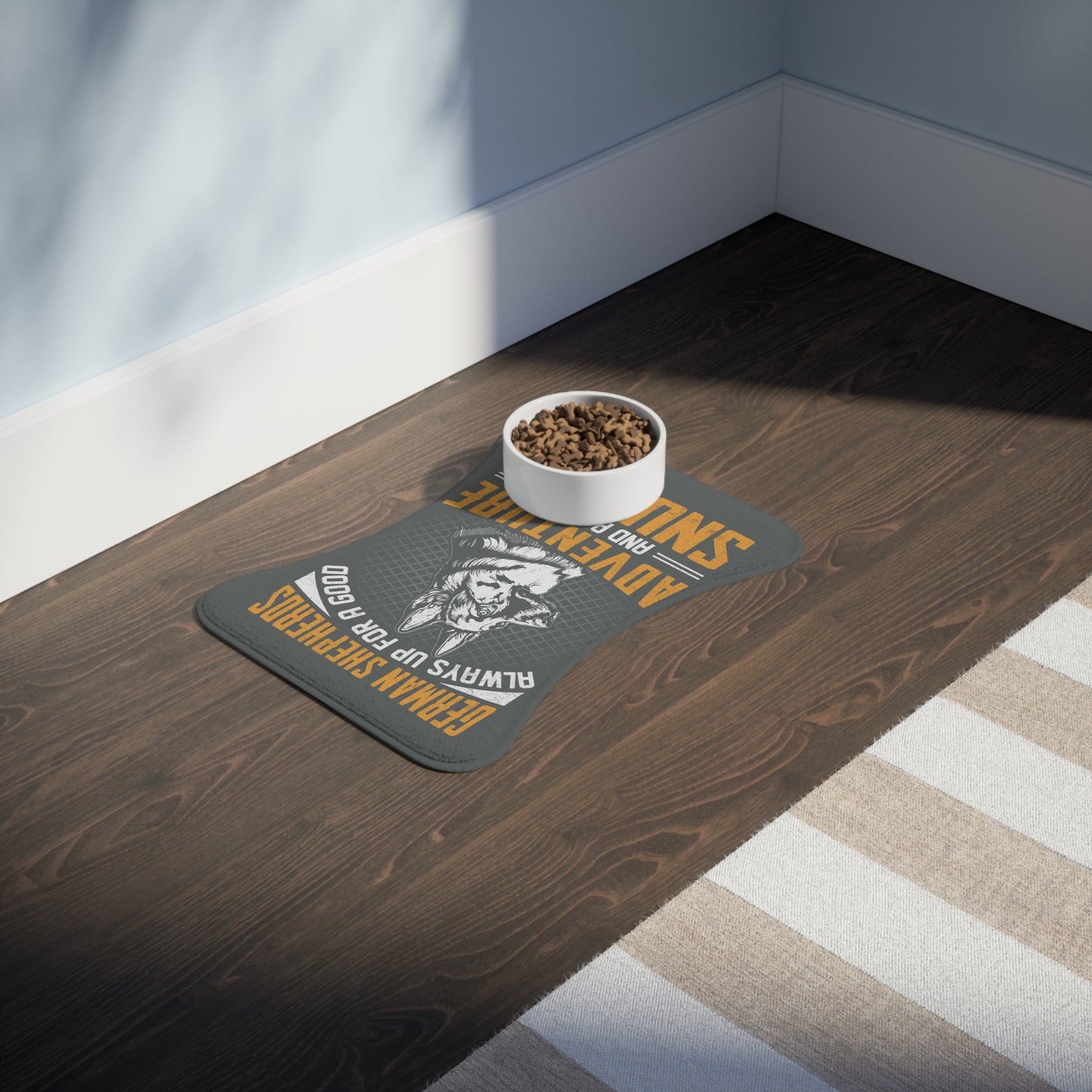 Personalyzed Dog Feeding Mat German Shepherd Pet Mat for Dog Lovers