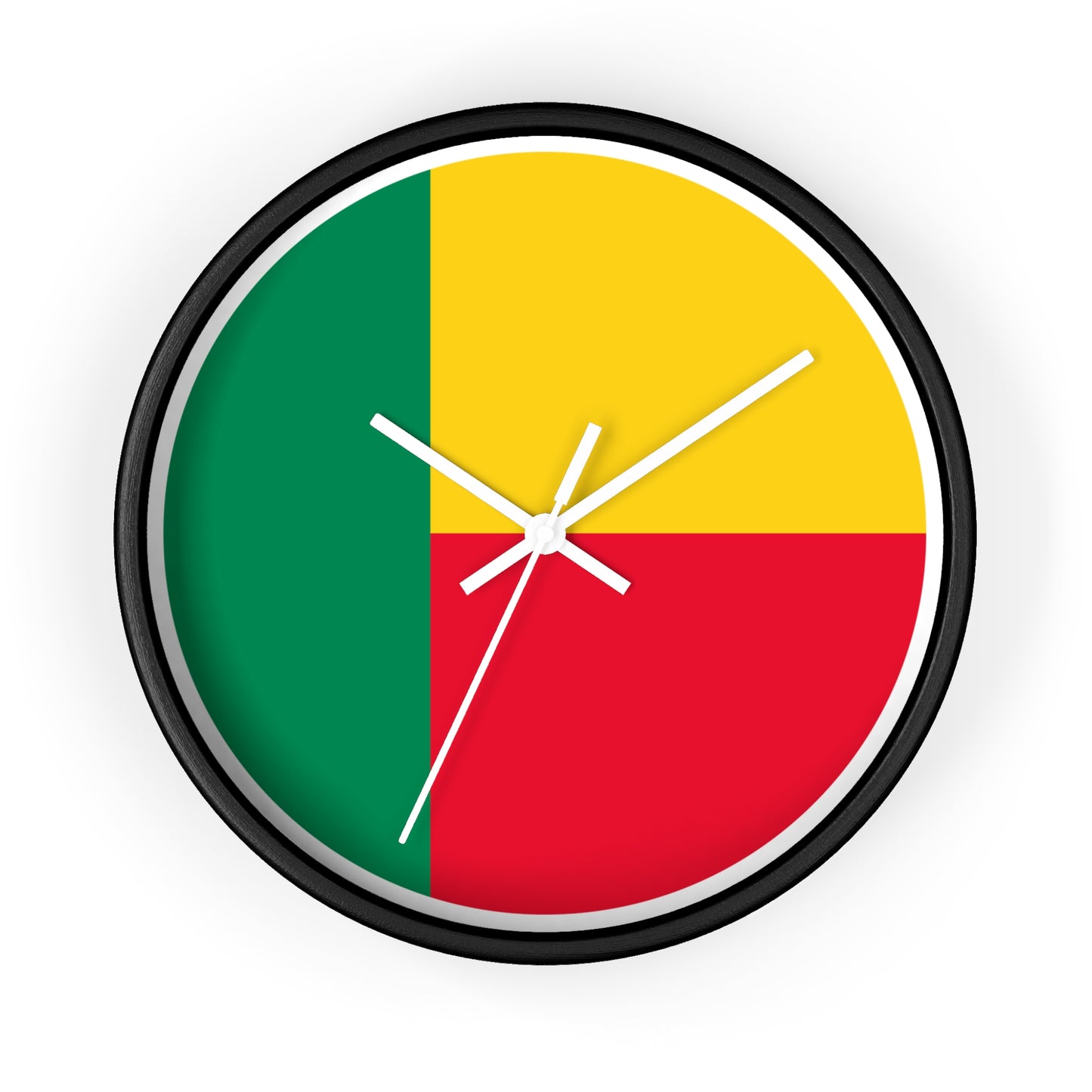 Benin Flag Wall Clock - Vibrant Home Décor for Cultural Enthusiasts