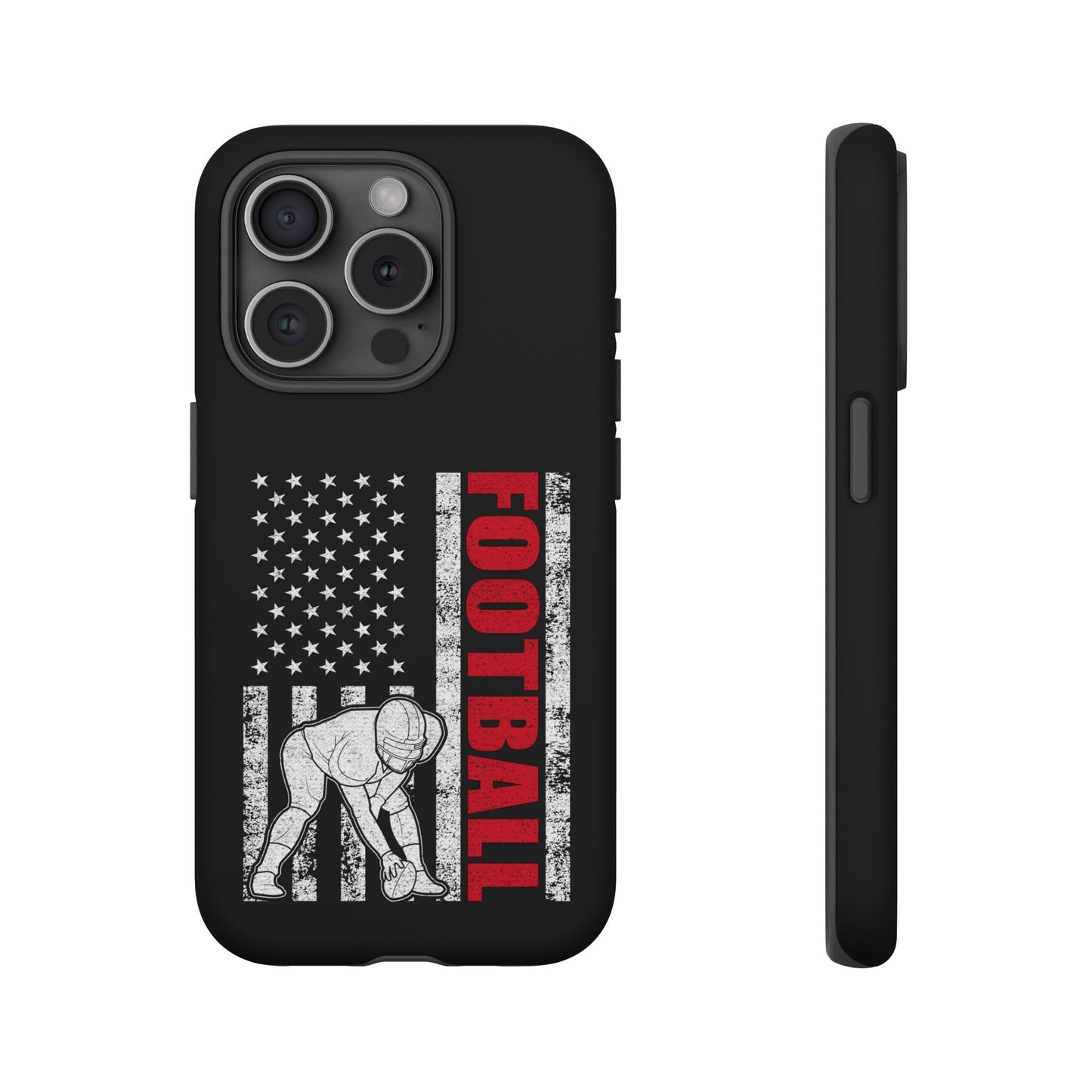 Football American Flag Phone Case - Tough Cases for Fans