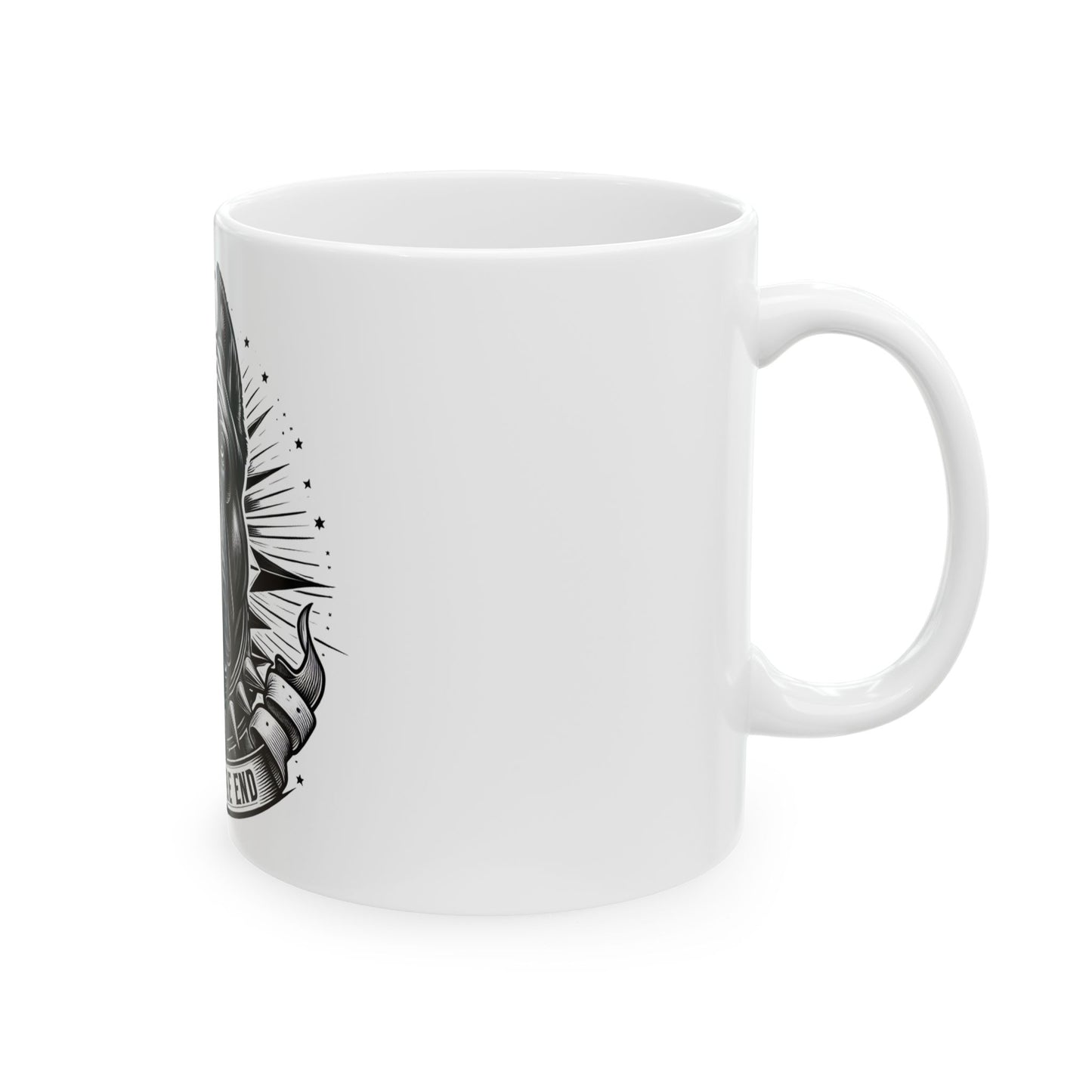Loyalty to the End Dog Lover Mug - Ceramic Coffee Cup for Pet Lovers
