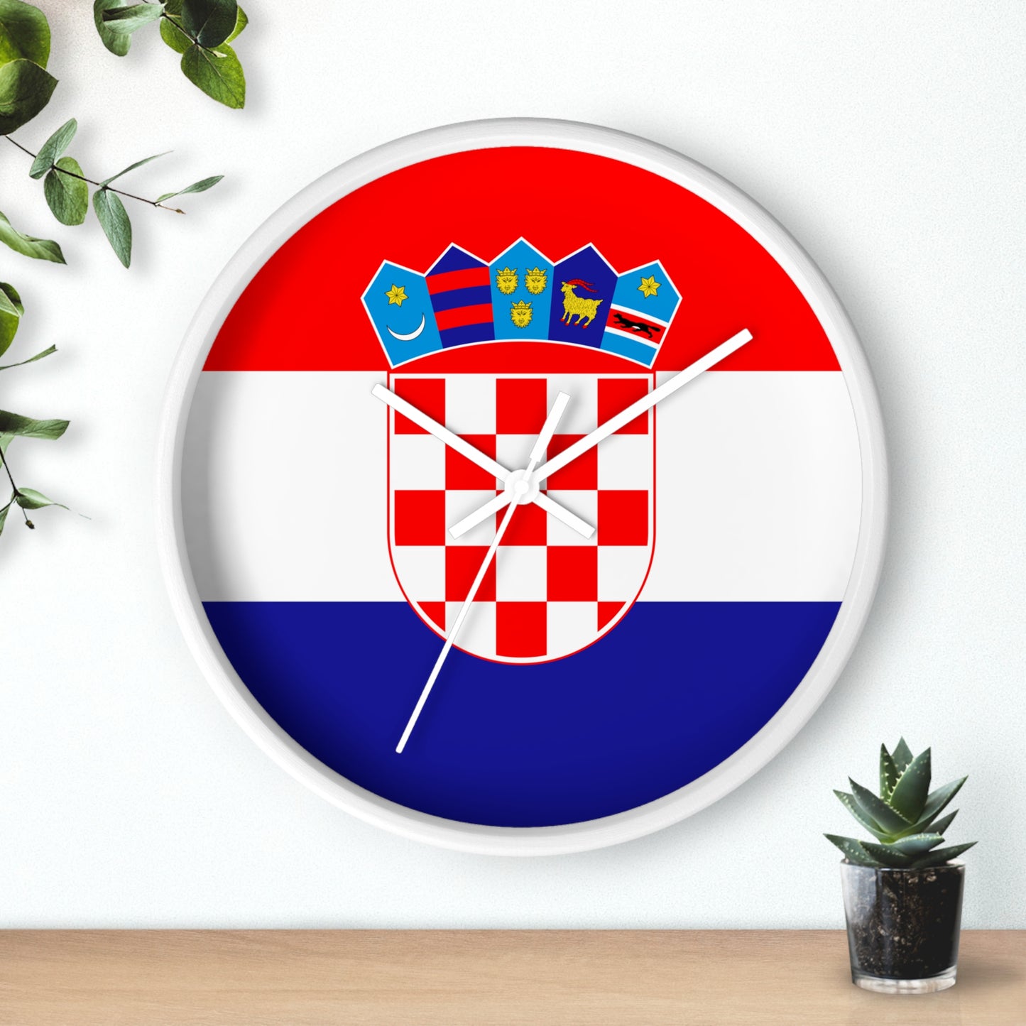 Croatian Flag Wall Clock - Elegant Home Decor for National Pride