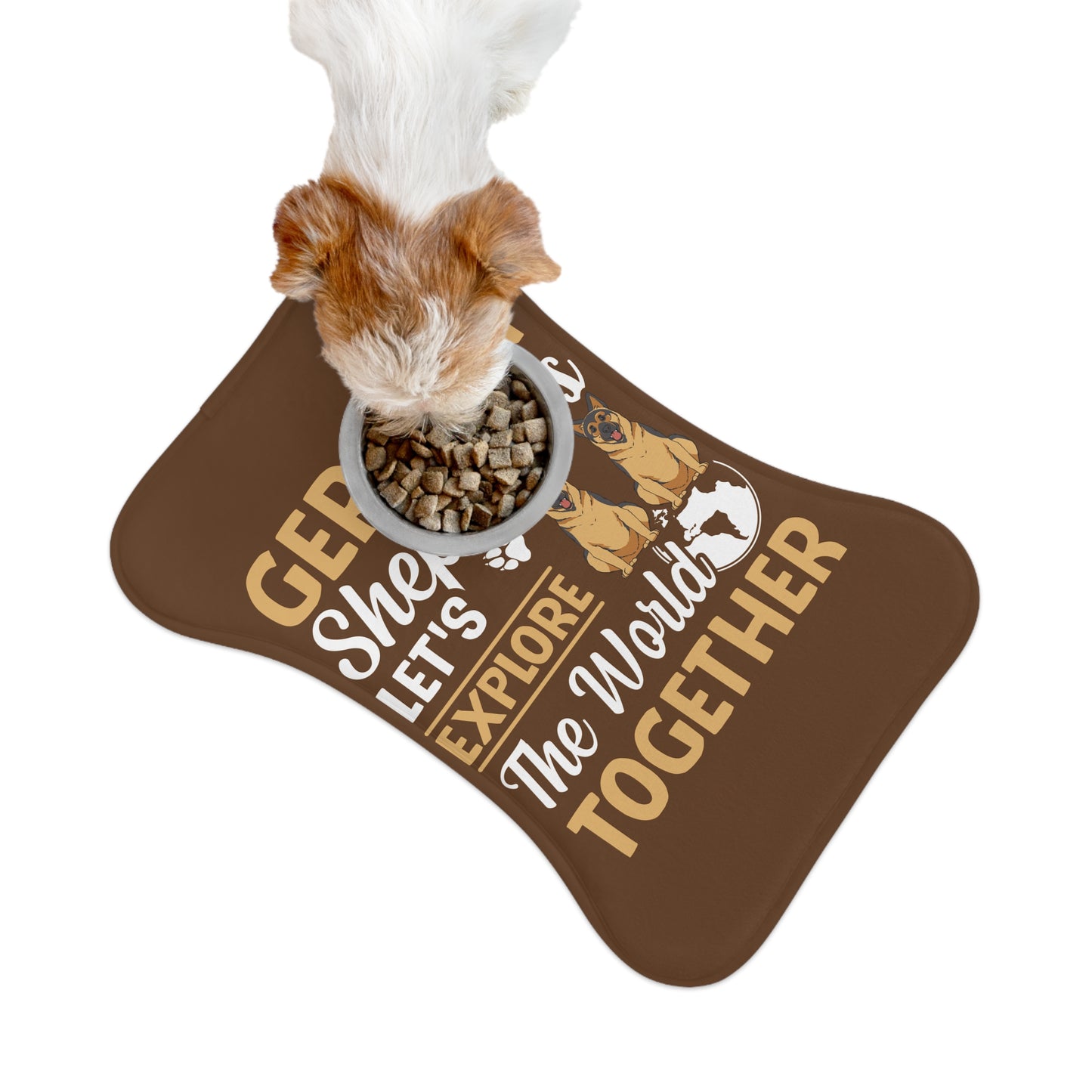 Personalyzed Dog Feeding Mat German Shepherd Pet Mat for Dog Lovers