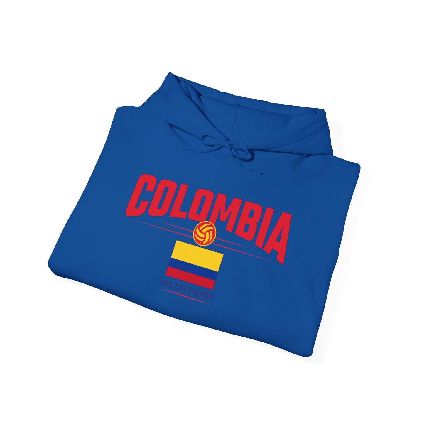 Unisex Hoodie Love Colombia Sweatshirt with Flag Design