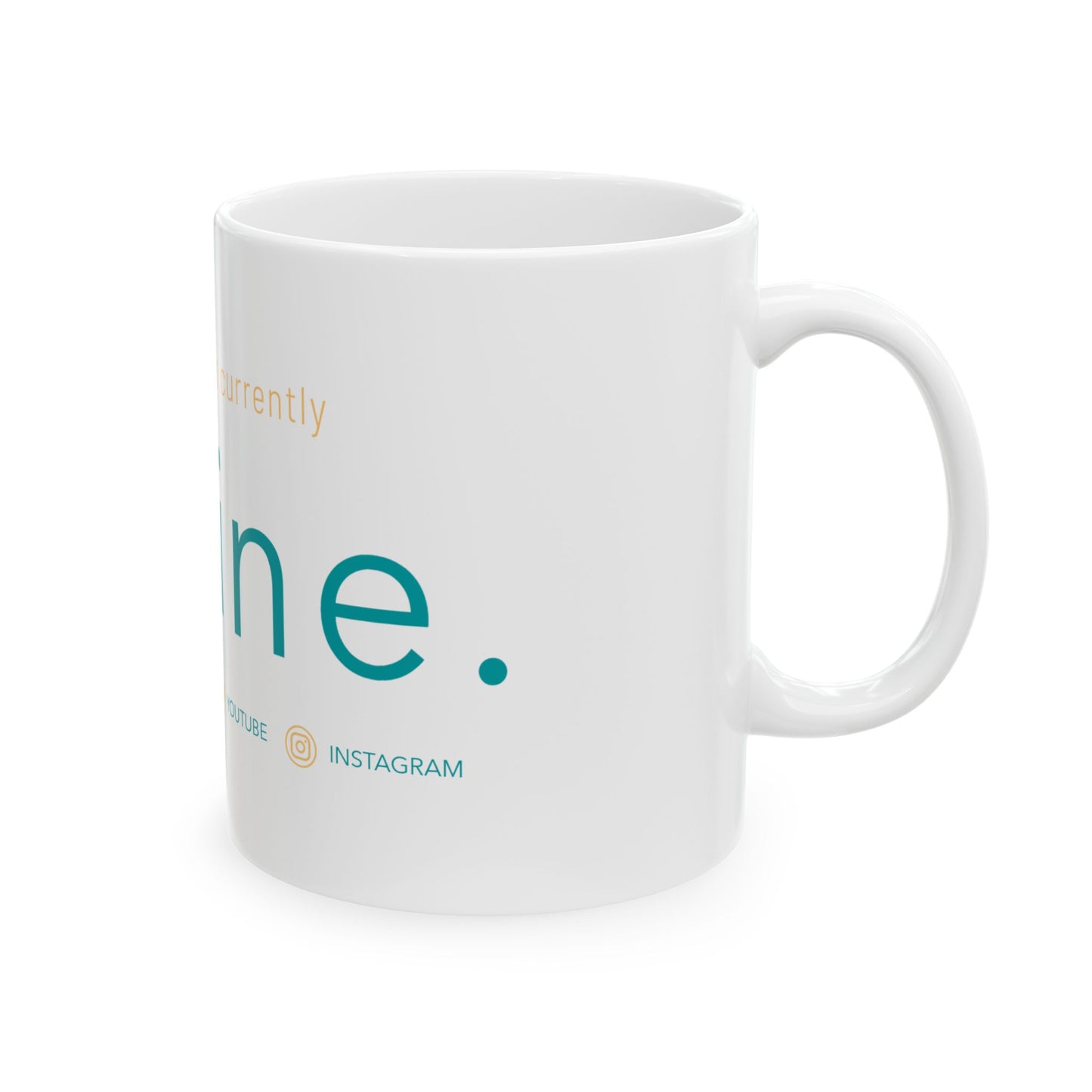 Personalyzed Coffee Mug - #USERNAME Offline - Social Media Break