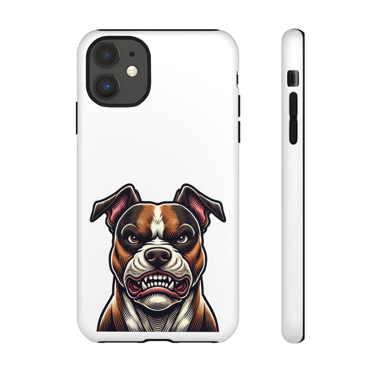 Tough Cases: Pit Bull Design Phone Case for Animal Lovers