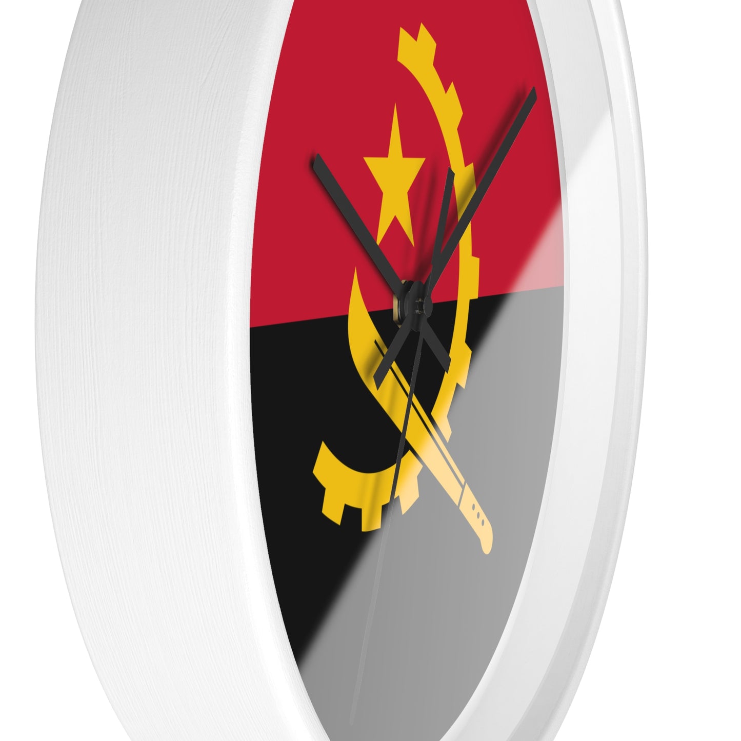Angola Flag Wall Clock - Stylish Home Decor for Patriotic Enthusiasts