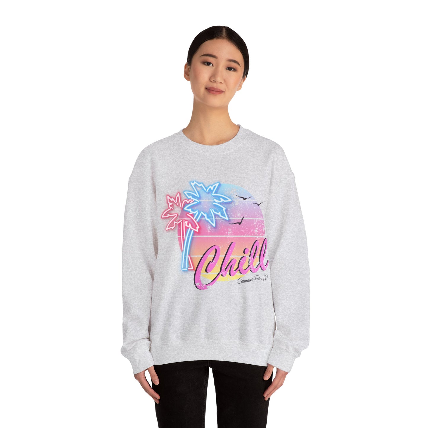 Chill Summer Vibes Unisex Crewneck Sweatshirt
