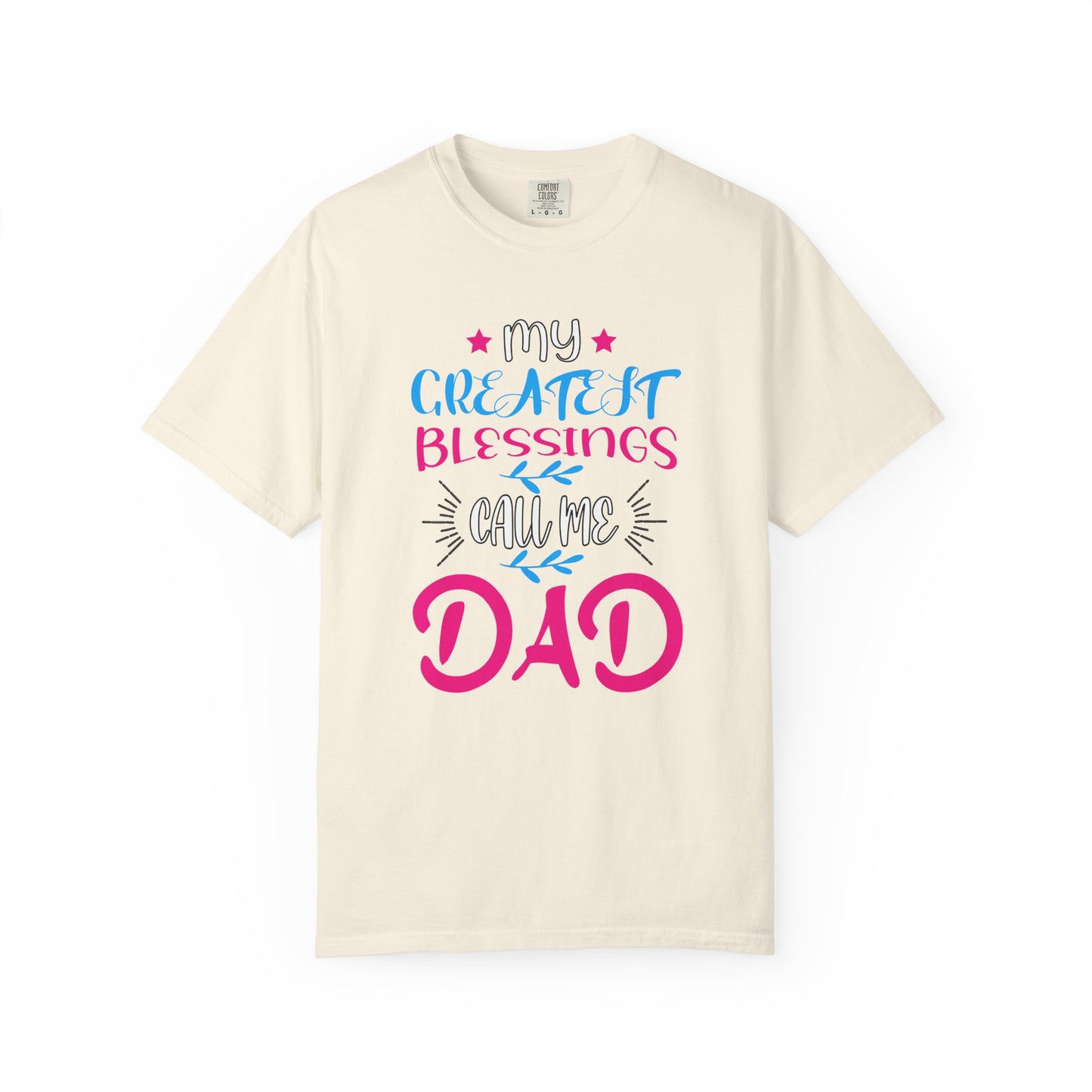 Men's Fatherhood Personalized Blessings T-Shirt