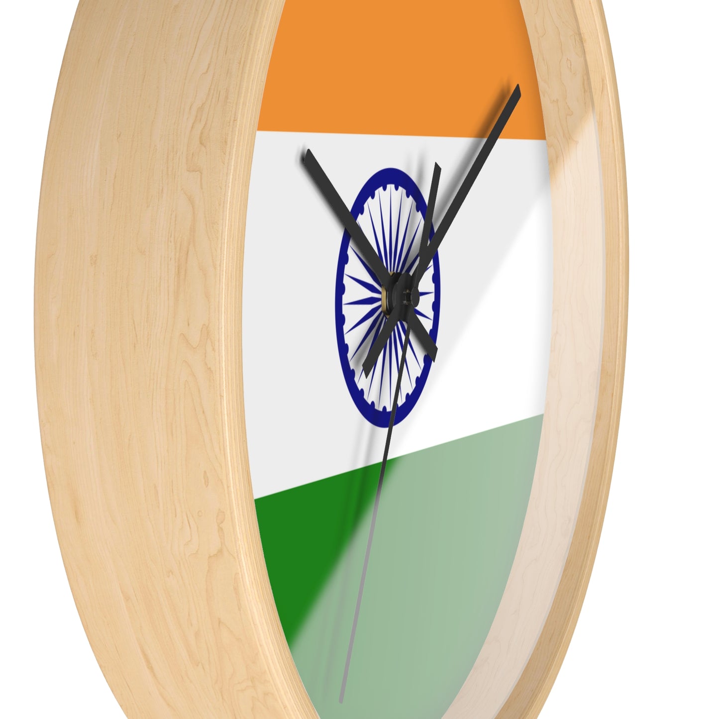 Indian Flag Wall Clock - Vibrant Home Decor for Patriotism and Celebrations