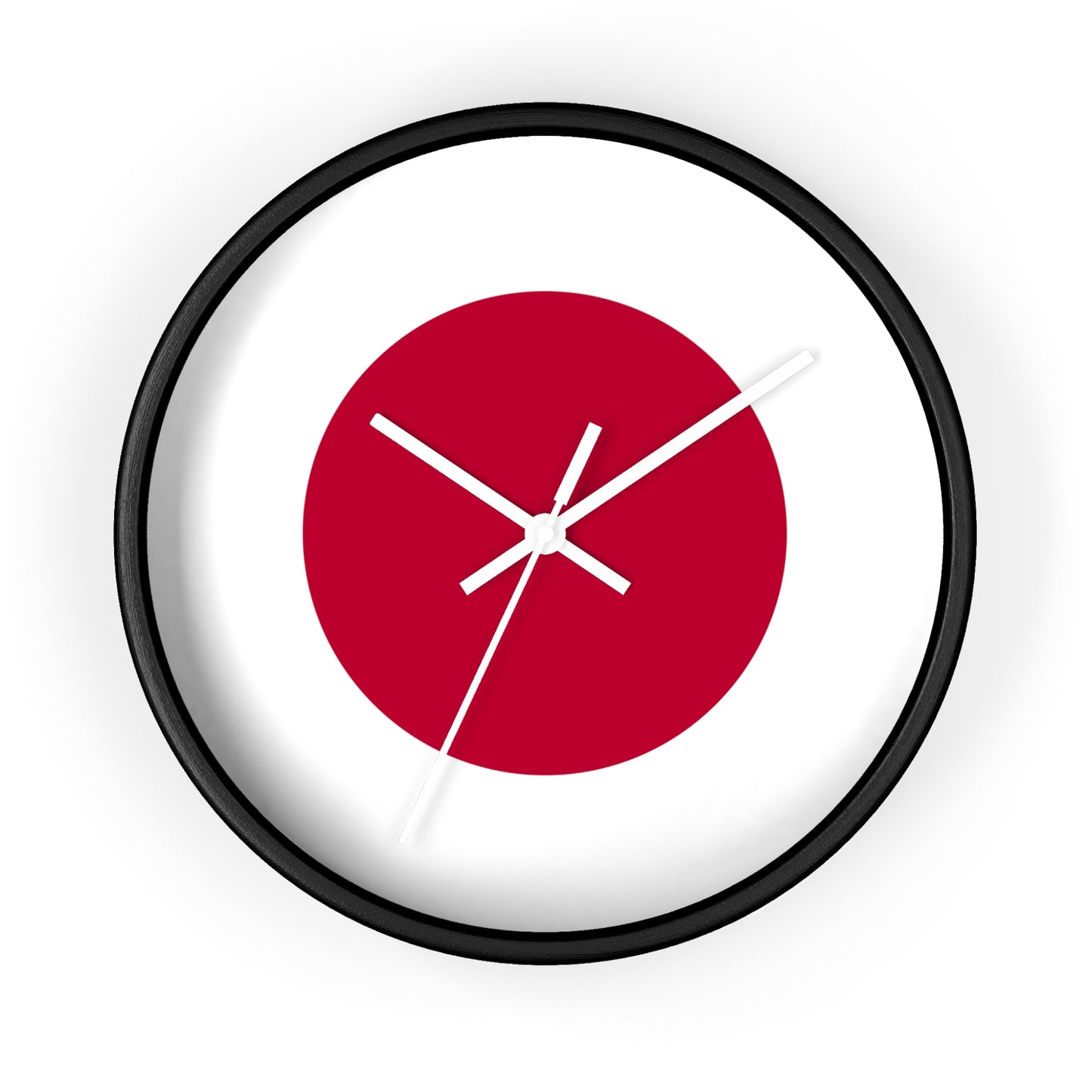 Minimalist Japanese Flag Wall Clock - Modern Decor for Home or Office
