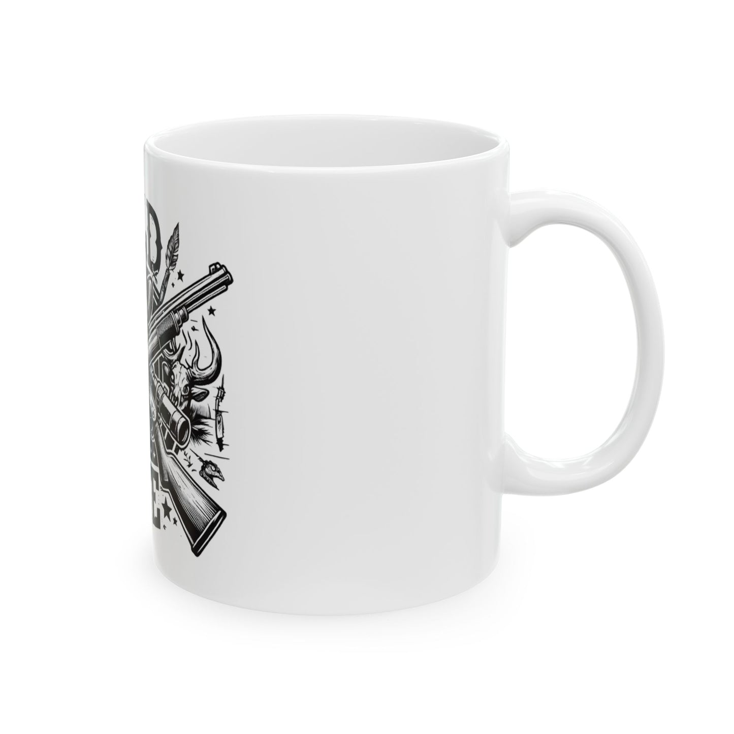 Wild Life Western Ceramic Mug - Cowboy & Gun 11oz & 15oz