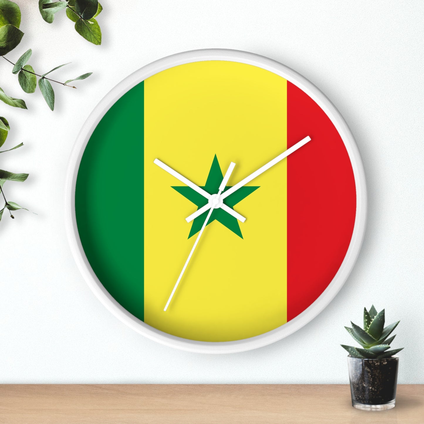 Senegal Flag Wall Clock - Vibrant Home Decor for National Pride