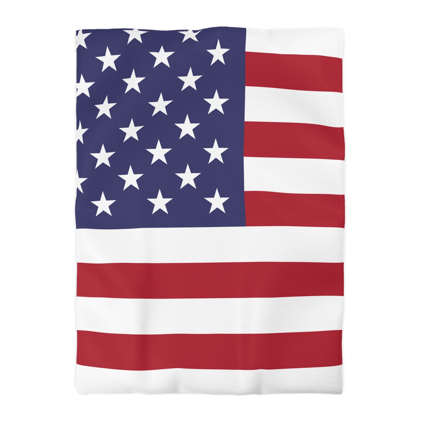 Patriotic Microfiber Duvet Cover - American Flag Design for Home Decor