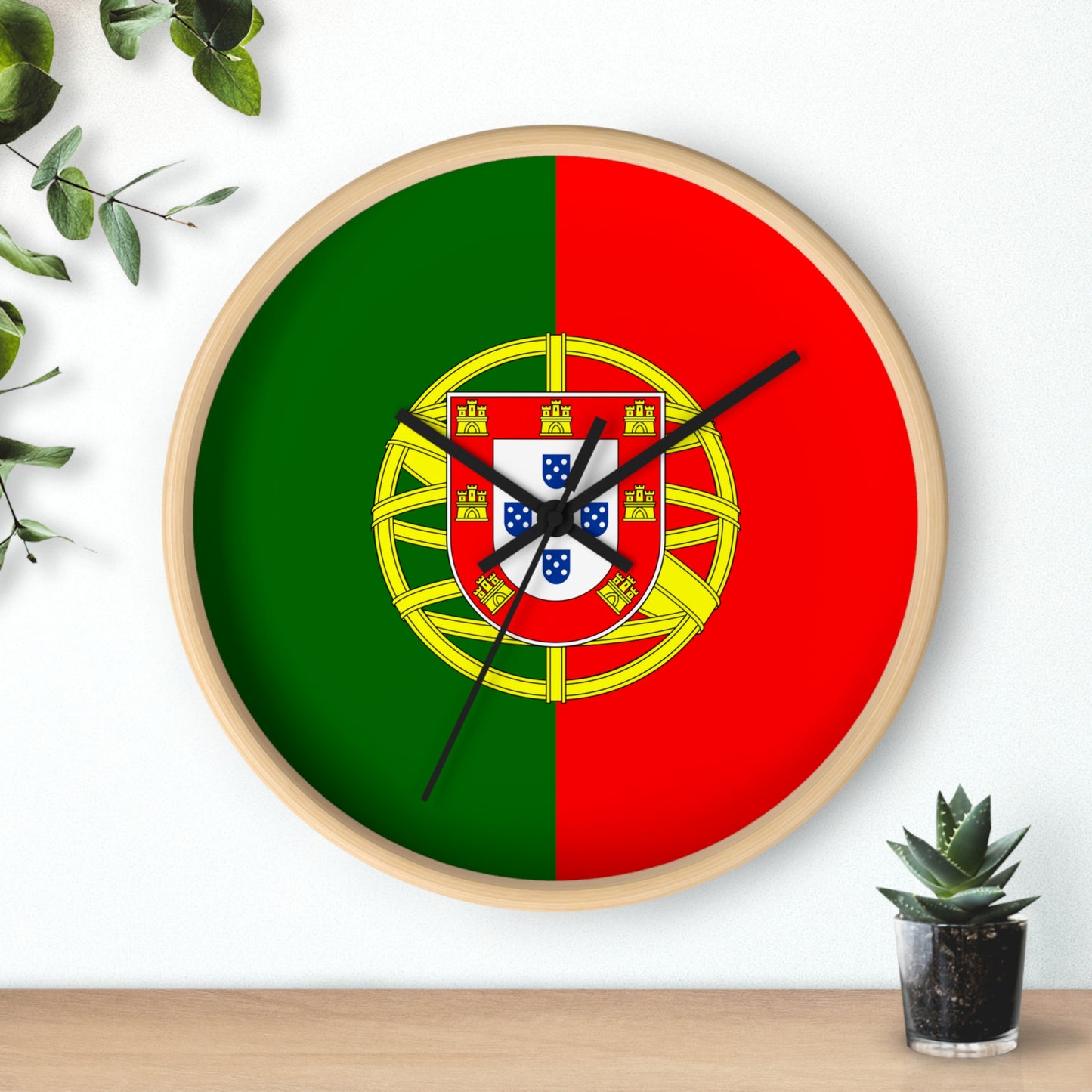 Portuguese Flag Wall Clock - Celebrate Your Heritage at Home