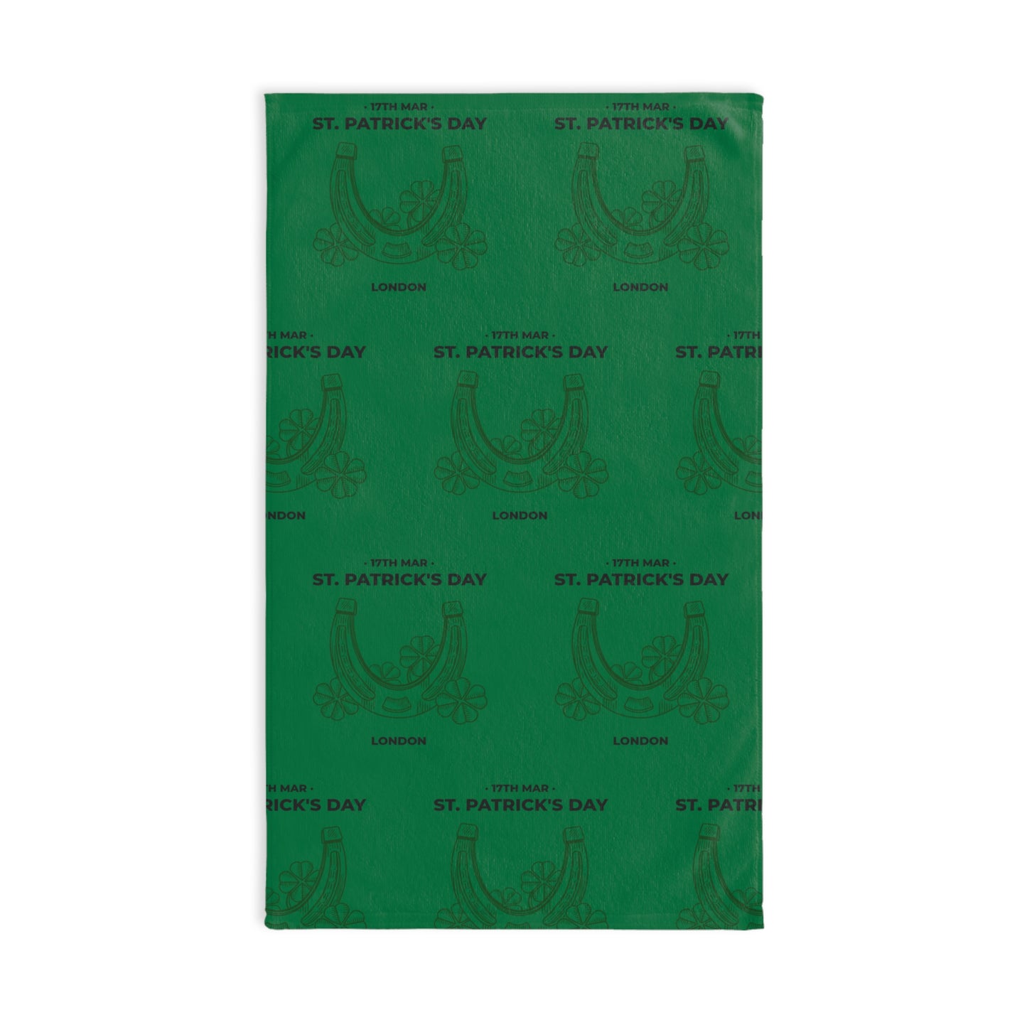 St. Patrick's Day Hand Towel - Festive Green Kitchen Decor